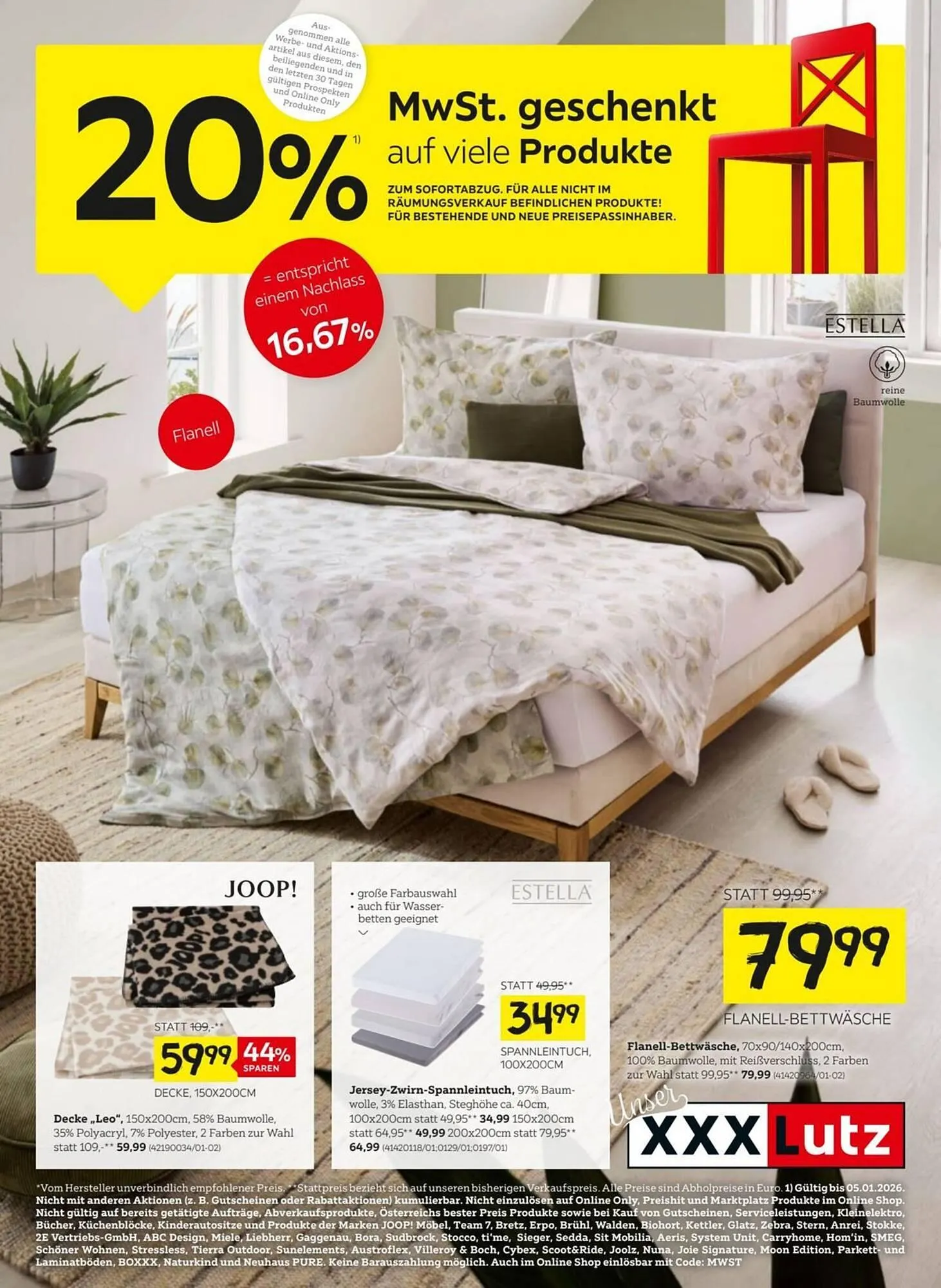 XXXLutz Prospekt von 29. Dezember bis 13. Jänner 2026 - Flugblätt seite  1