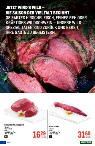METRO Flugblatt Specials - Wild von 17. September bis 25. November 2026 - Flugblätt seite 2