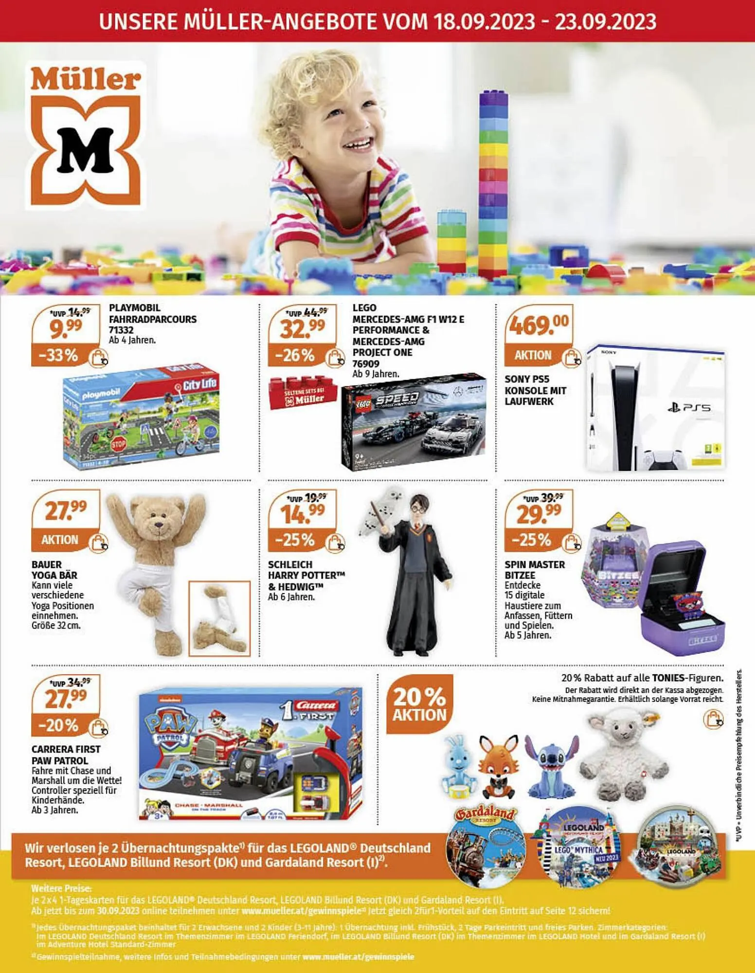 Müller Flugblatt von 18. September bis 23. September 2023 - Flugblätt seite  1