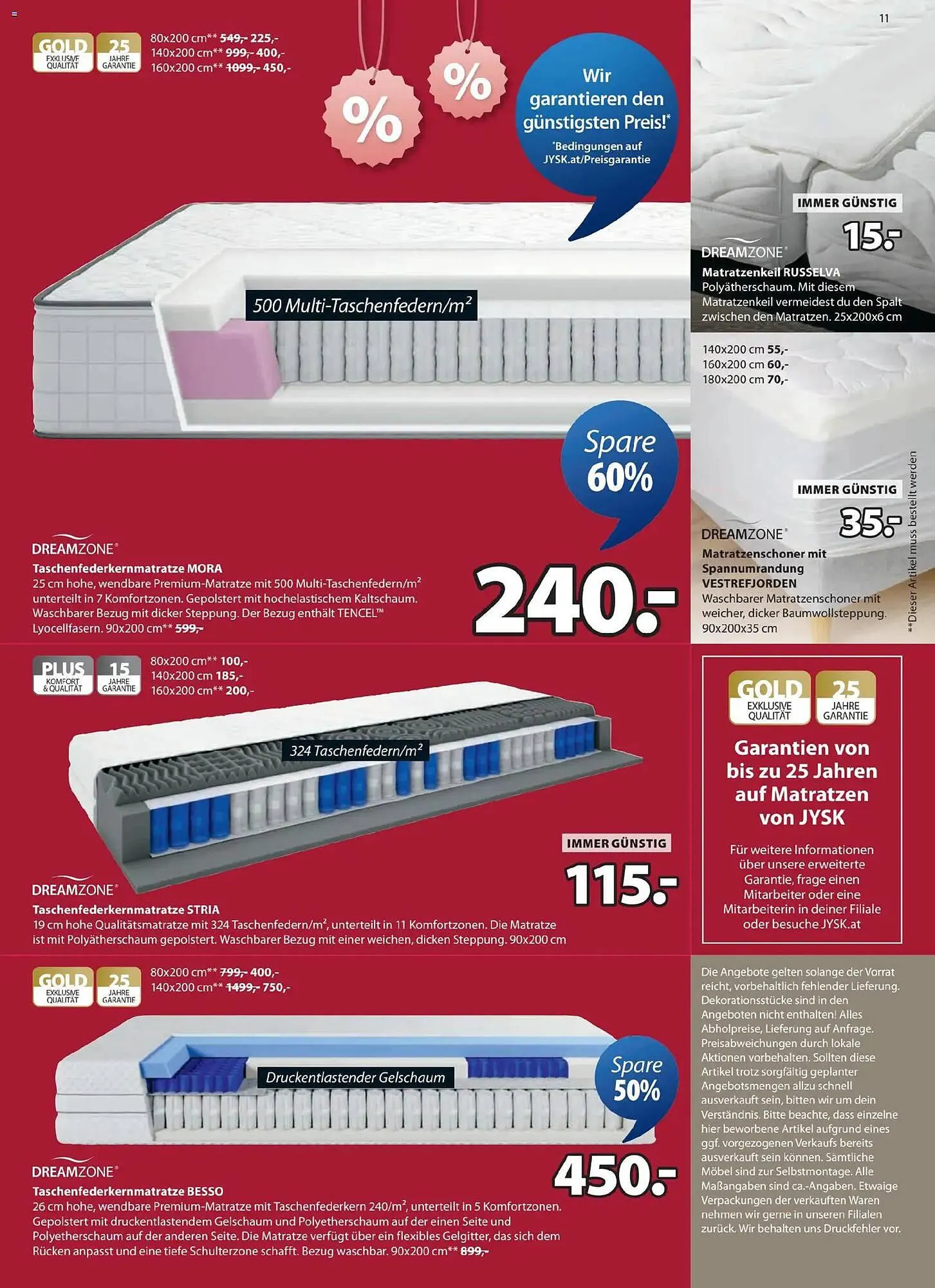 JYSK Flugblatt von 19. Jänner bis 10. Februar 2026 - Flugblätt seite  11