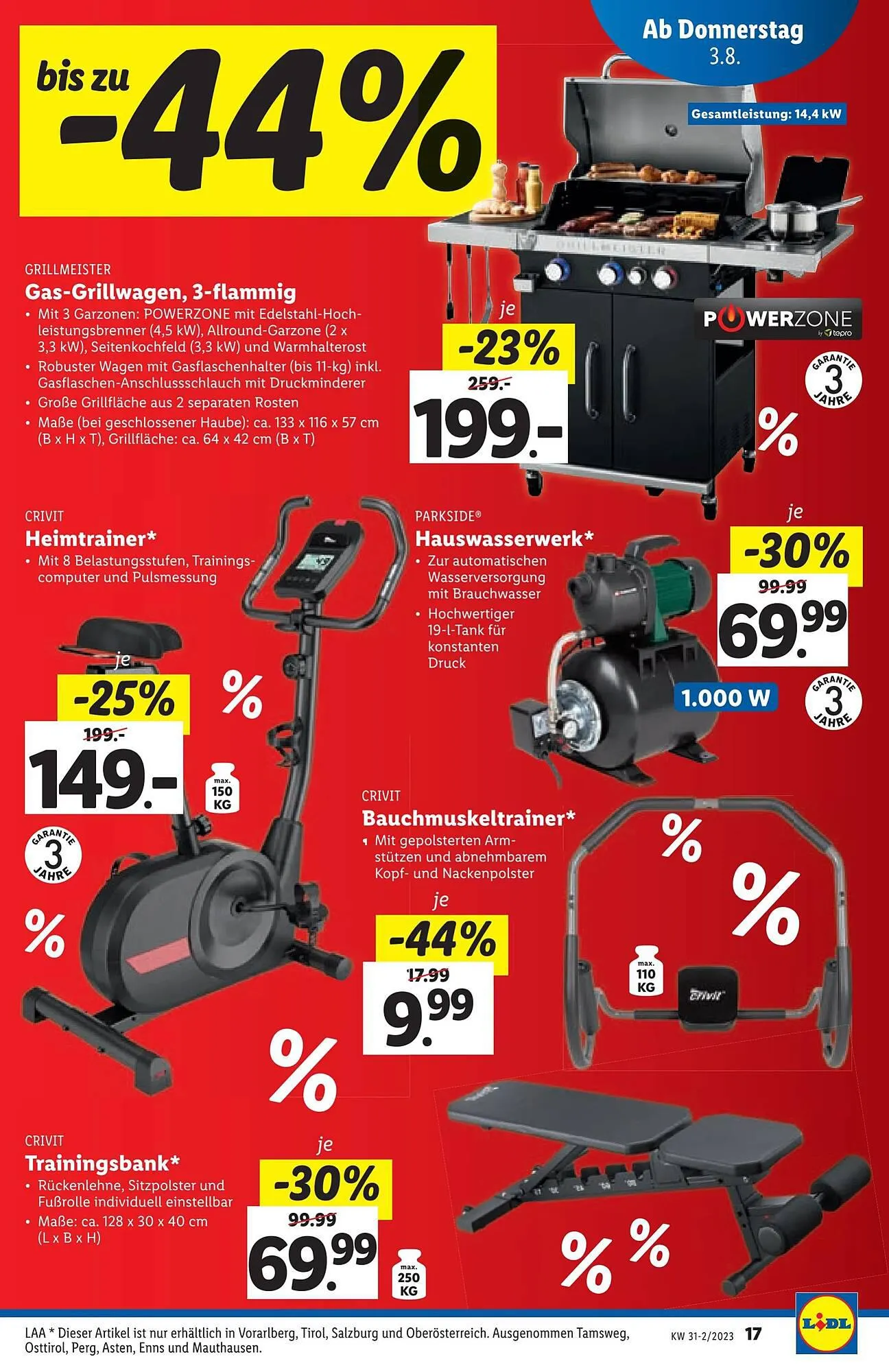 Lidl Flugblatt von 2. August bis 9. August 2023 - Flugblätt seite 17