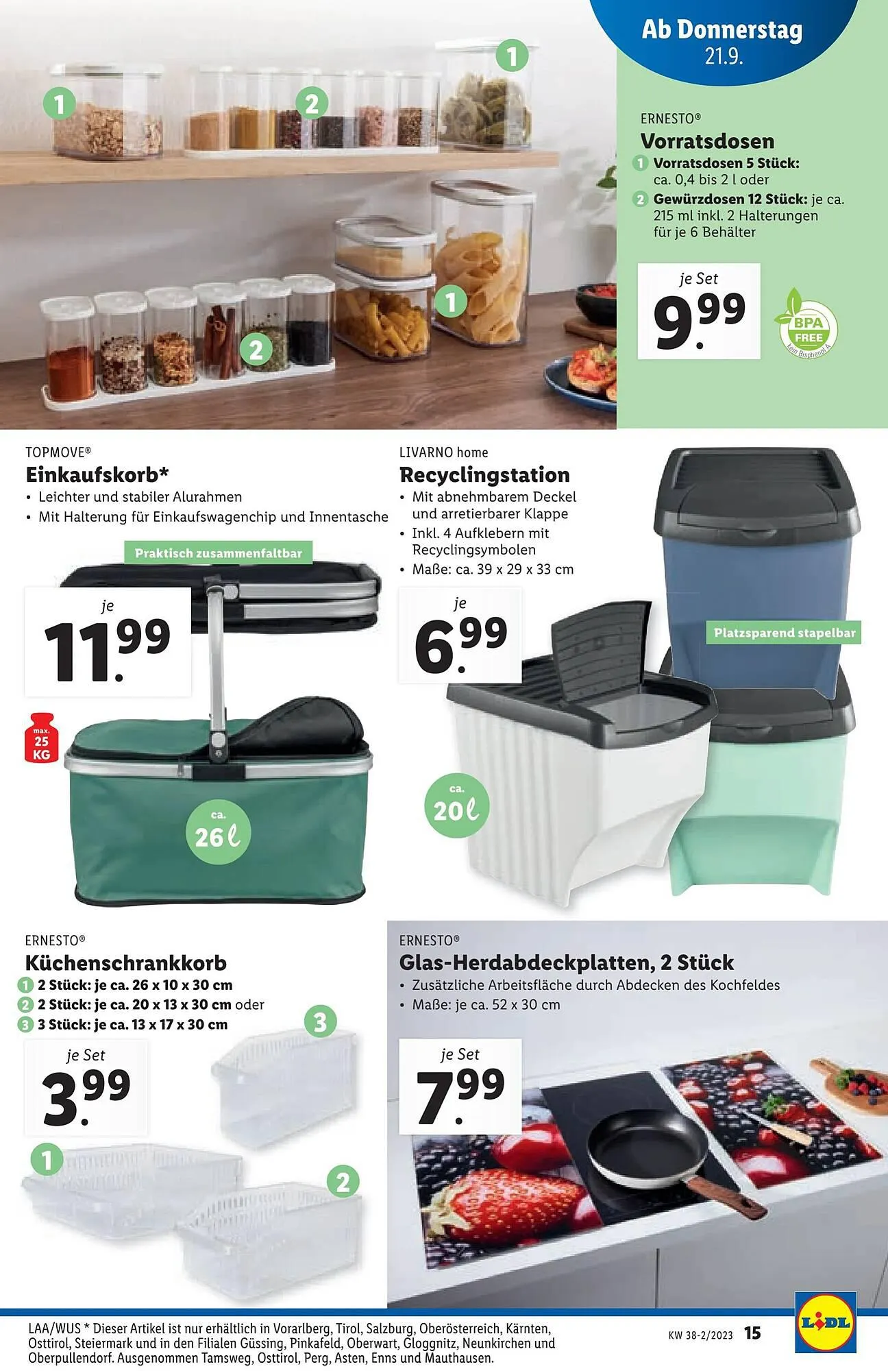 Lidl Flugblatt von 21. September bis 27. September 2023 - Flugblätt seite  15