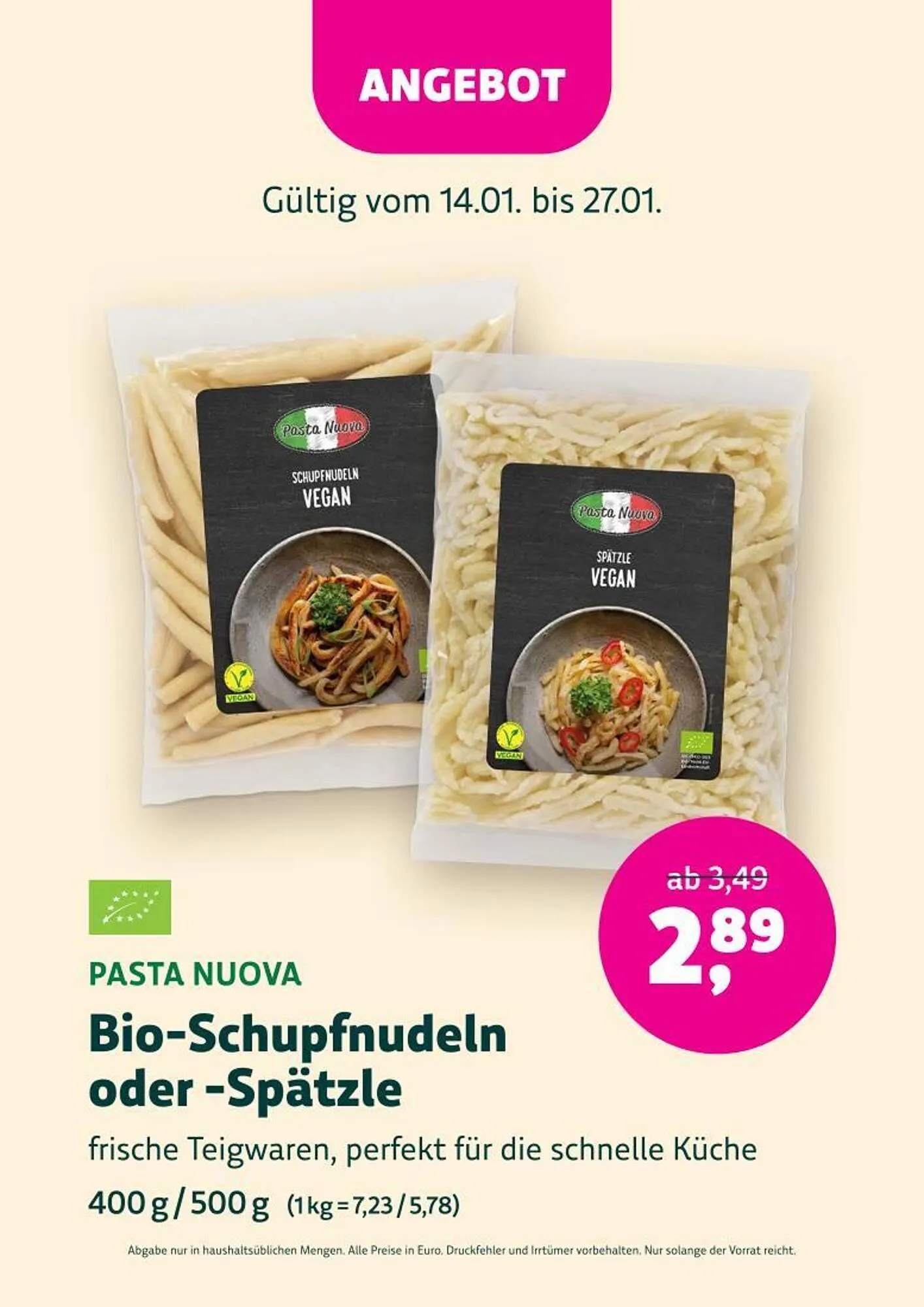 Denn's Biomarkt Flugblatt von 14. Jänner bis 27. Jänner 2026 - Flugblätt seite  38