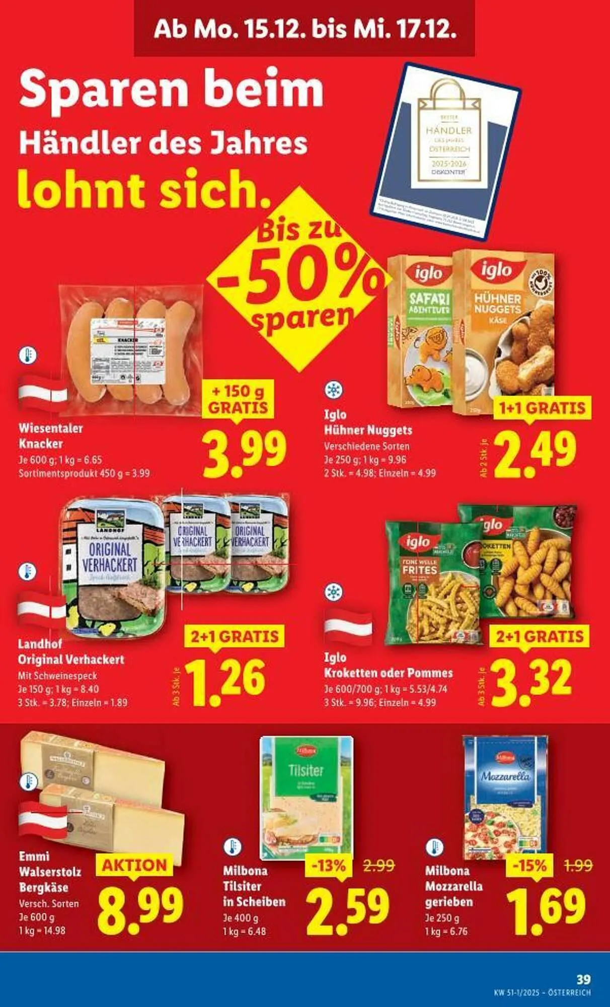 Lidl Flugblatt von 11. Dezember bis 17. Dezember 2025 - Flugblätt seite 44