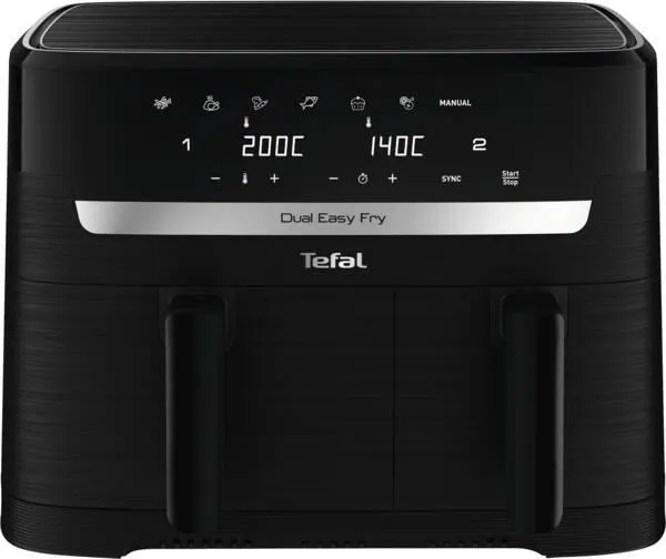 EY901N - Dual Easy Fry Essential - Schwarz