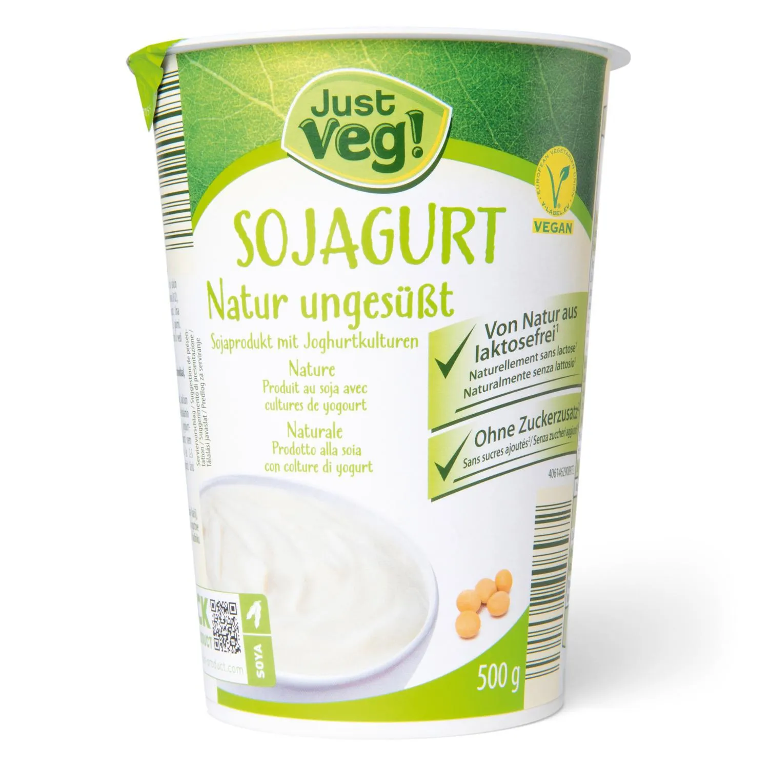 JUST VEG! Sojagurt Natur, ungesüßt