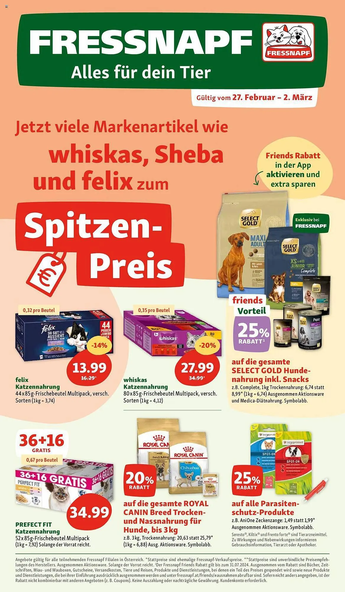 Fressnapf Flugblatt von 27. Februar bis 2. März 2024 - Flugblätt seite  