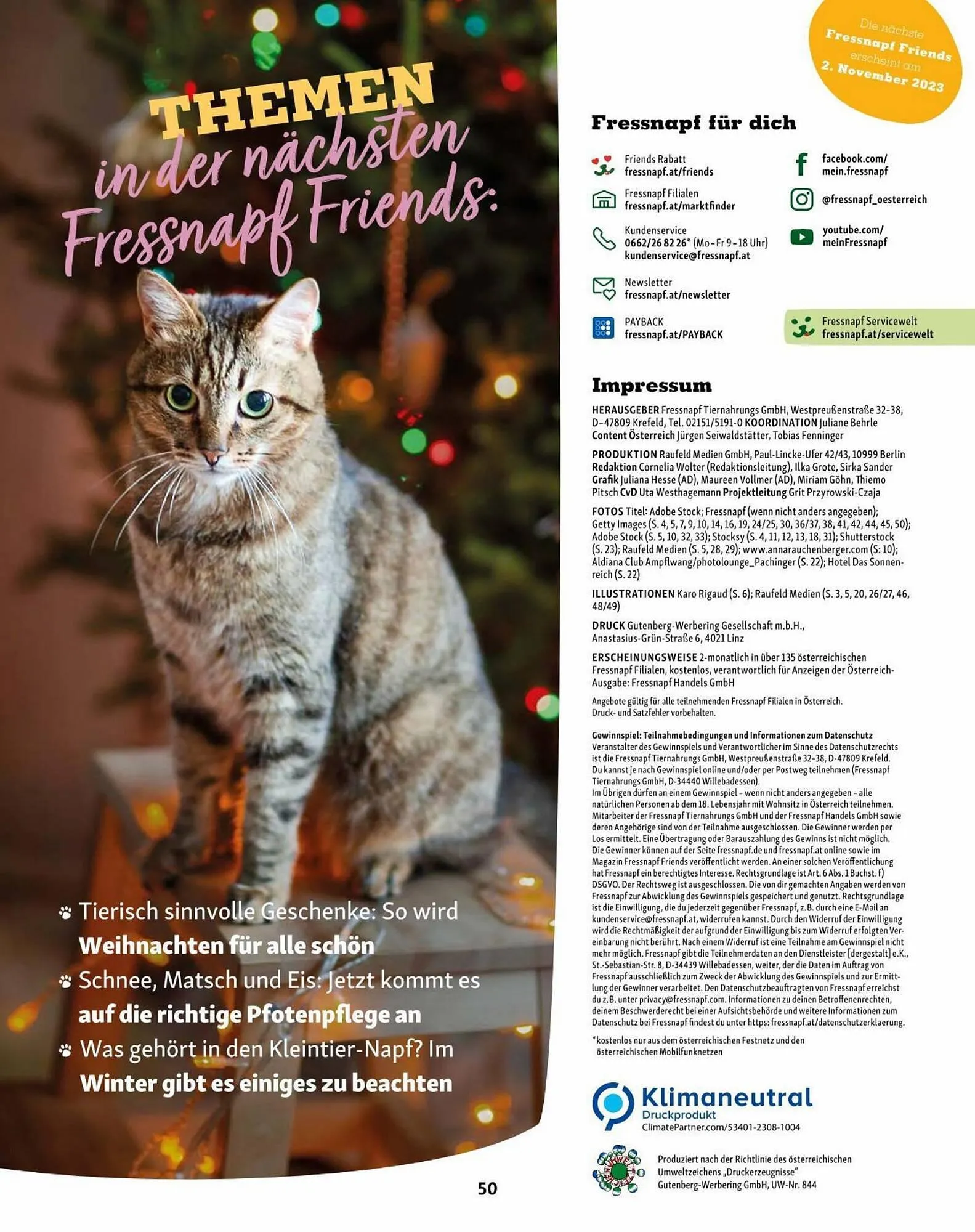 Fressnapf Flugblatt von 30. August bis 31. Oktober 2023 - Flugblätt seite 50