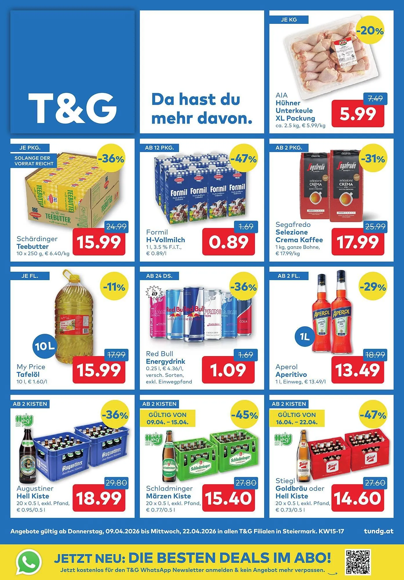 T&G Flugblatt von 9. April bis 22. April 2026 - Flugblätt seite  1