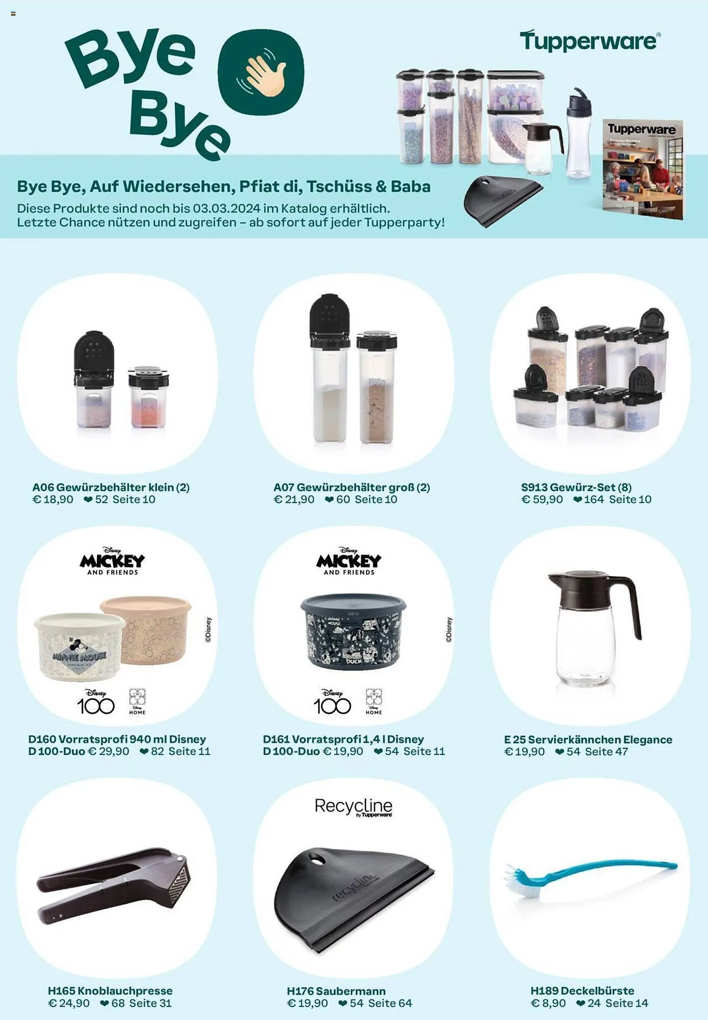 Tupperware Flugblatt von 6. Februar bis 3. März 2024 - Flugblätt seite  
