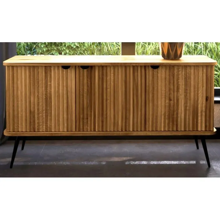 Steiner Shopping Kommode Rolleston 13 Wildeiche massiv geölt - Abmessungen: 72 x 144 x 46 cm