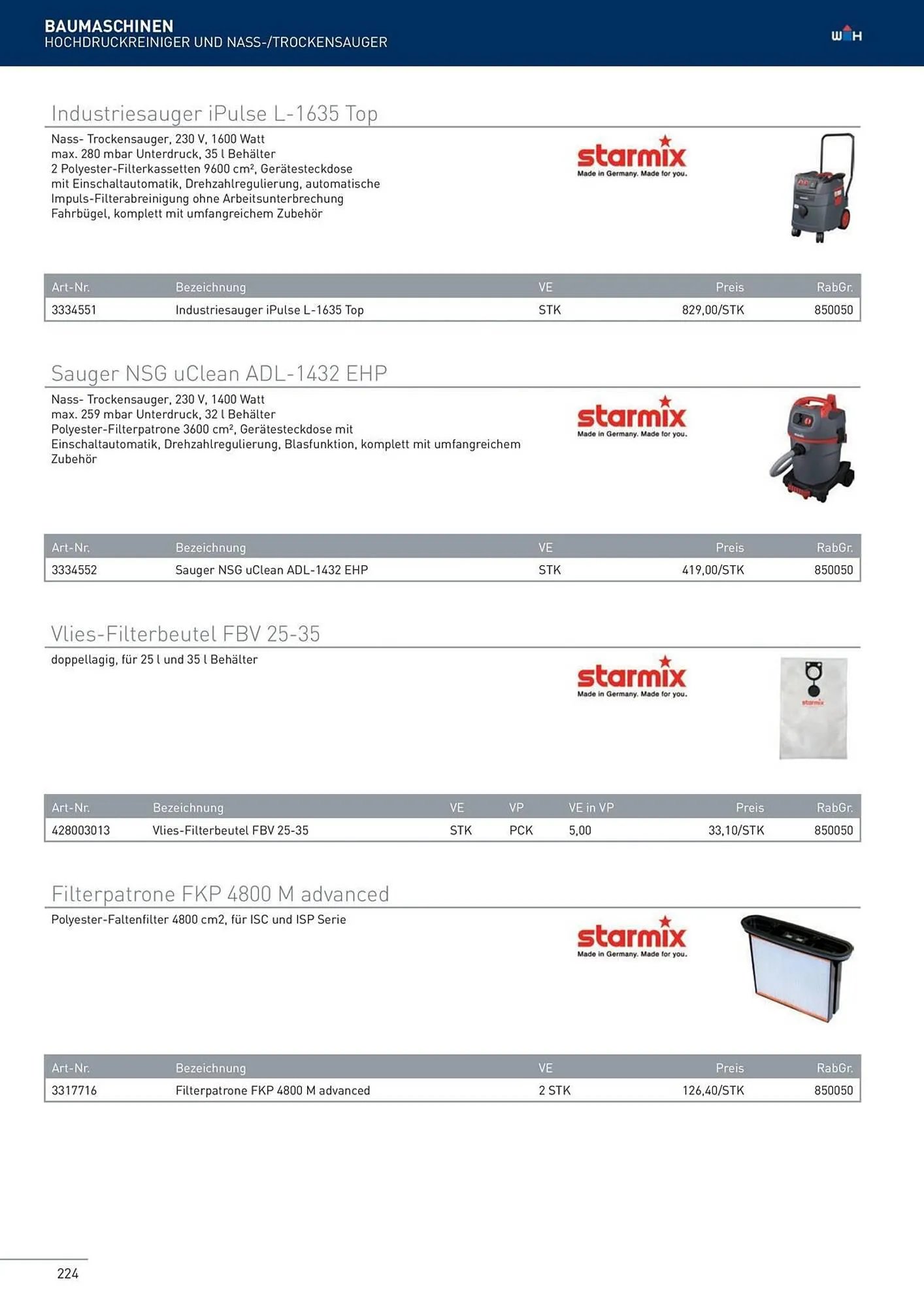 Würth Flugblatt von 22. Februar bis 31. Dezember 2024 - Flugblätt seite  224