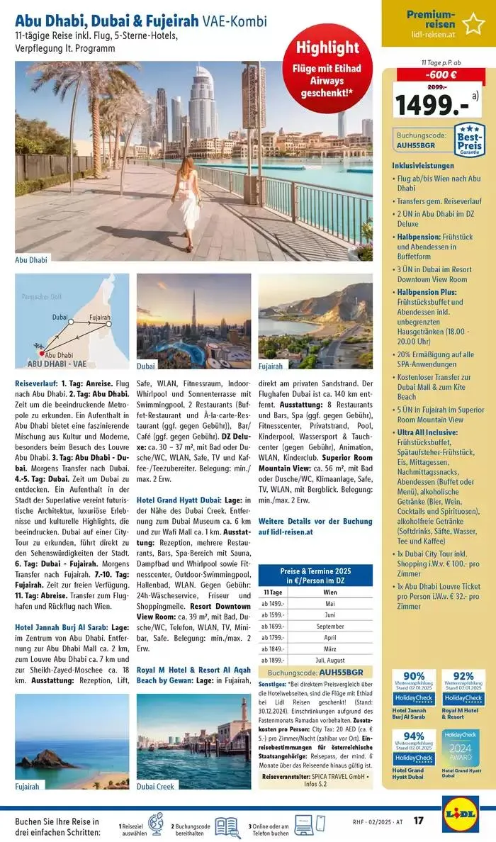 Aktuelle Reiseprospekte Hauptprospekt Februar von 29. Jänner bis 28. Februar 2025 - Flugblätt seite 17