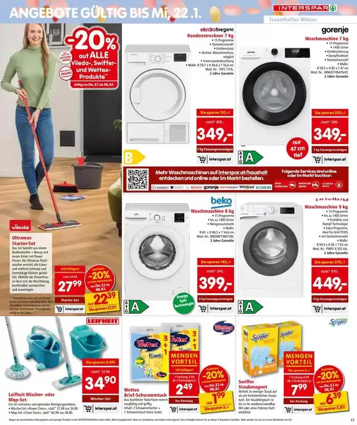 Tolles Angebot für Schnäppchenjäger von 8. Jänner bis 15. Jänner 2025 - Flugblätt seite  17