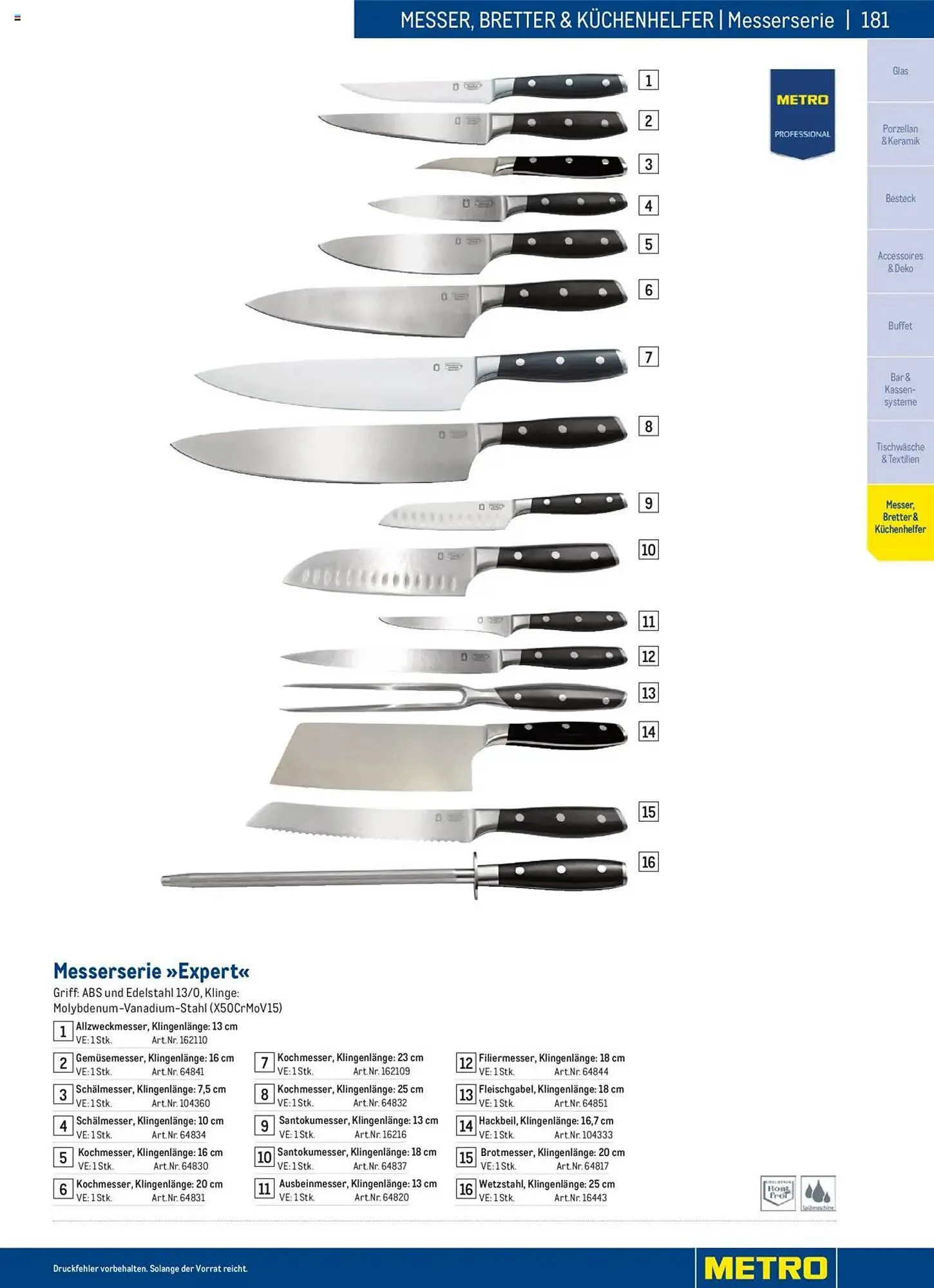Metro Flugblatt von 2. Dezember bis 31. Dezember 2025 - Flugblätt seite  181