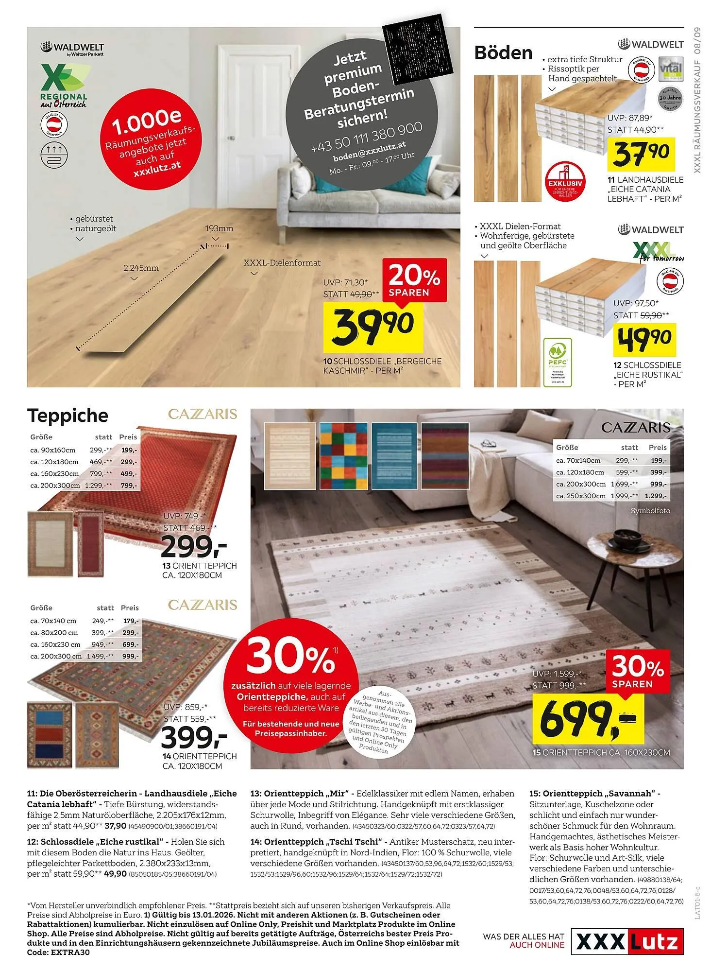 XXXLutz Prospekt von 5. Jänner bis 13. Jänner 2026 - Flugblätt seite 9