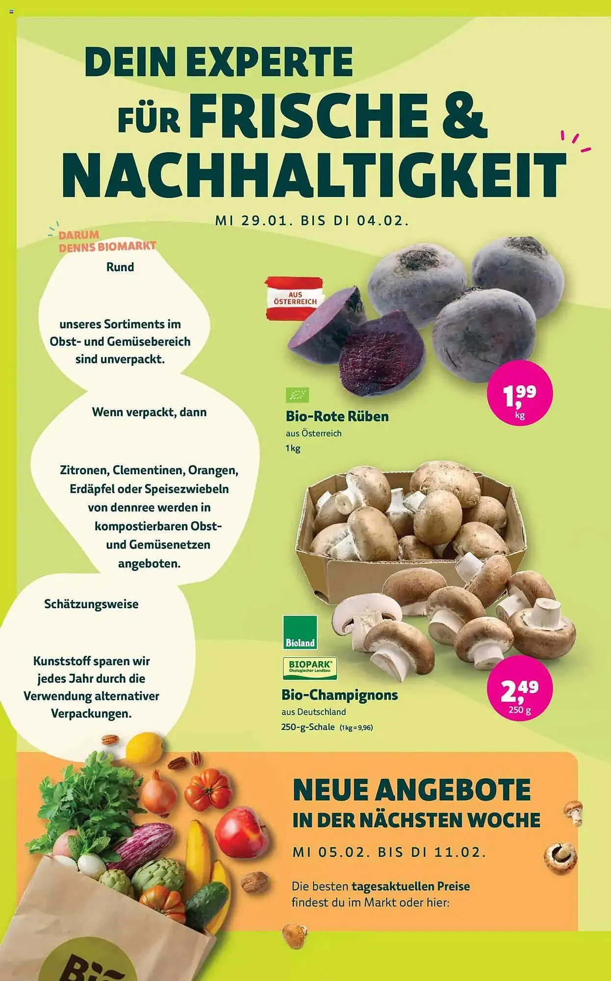 Denn's Biomarkt Flugblatt von 29. Jänner bis 11. Februar 2025 - Flugblätt seite 4