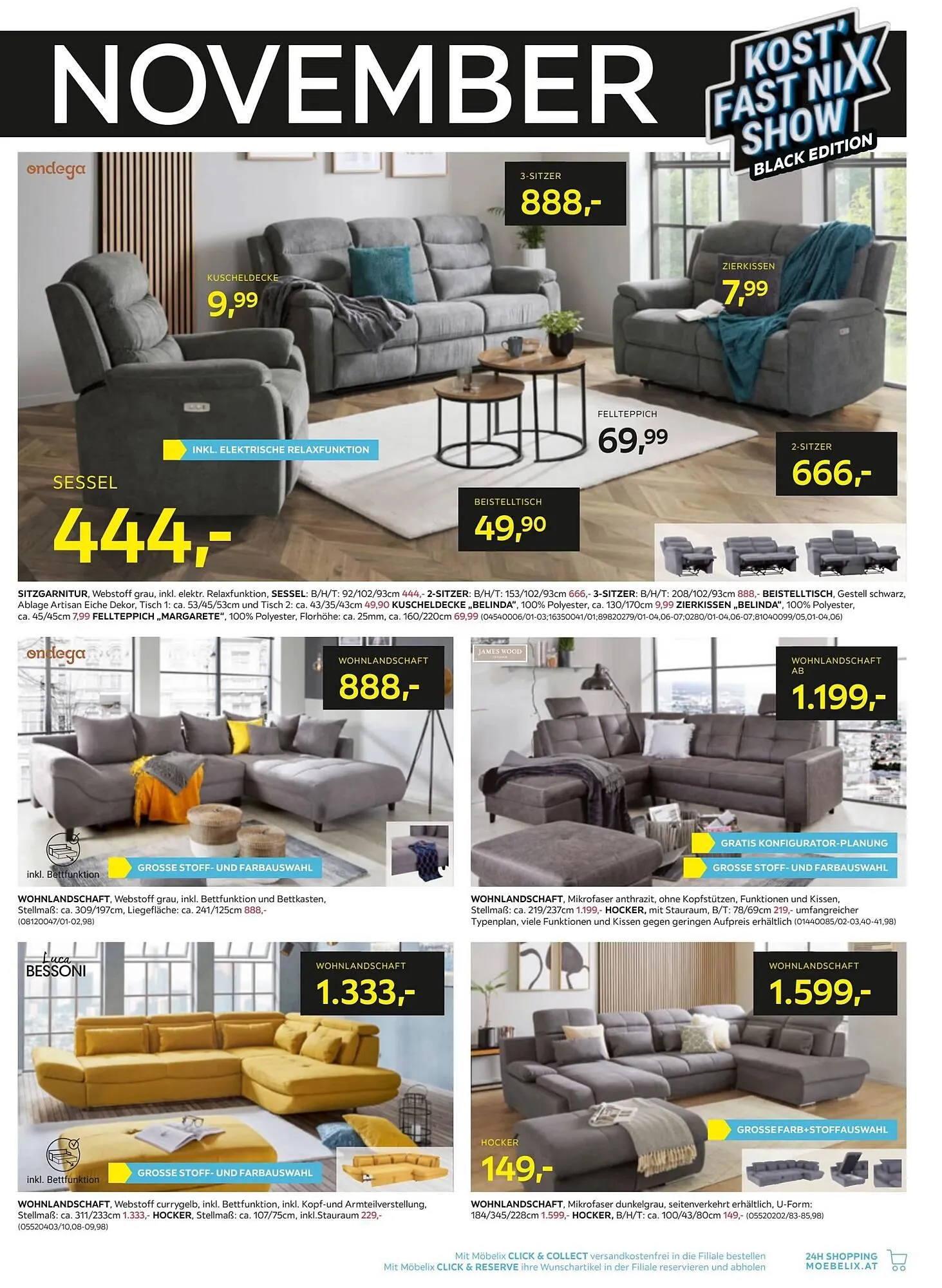 Möbelix Flugblatt von 25. November bis 4. Dezember 2024 - Flugblätt seite 11