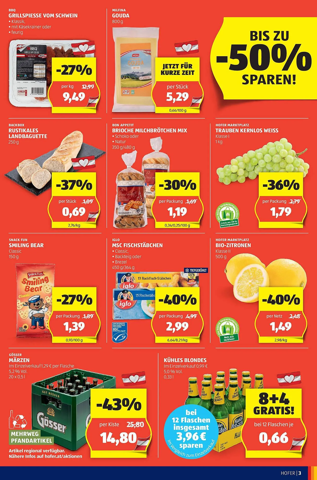 Hofer Flugblatt von 1. September bis 7. September 2023 - Flugblätt seite 3