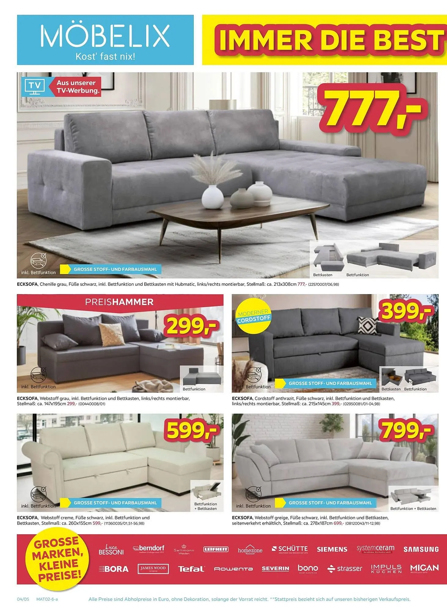 Möbelix Prospekt von 27. Jänner bis 2. Februar 2026 - Flugblätt seite 4