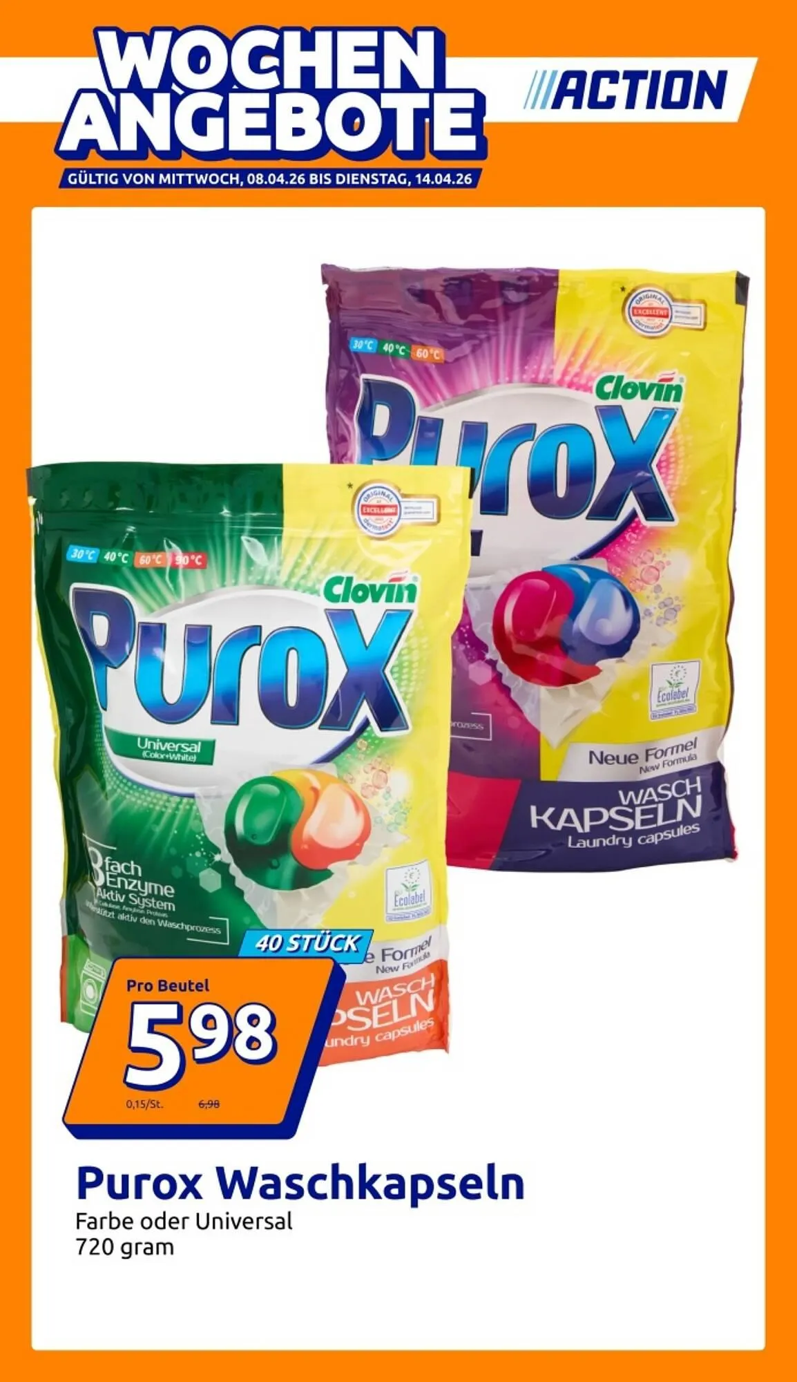 Action Flugblatt von 8. April bis 14. April 2026 - Flugblätt seite  1