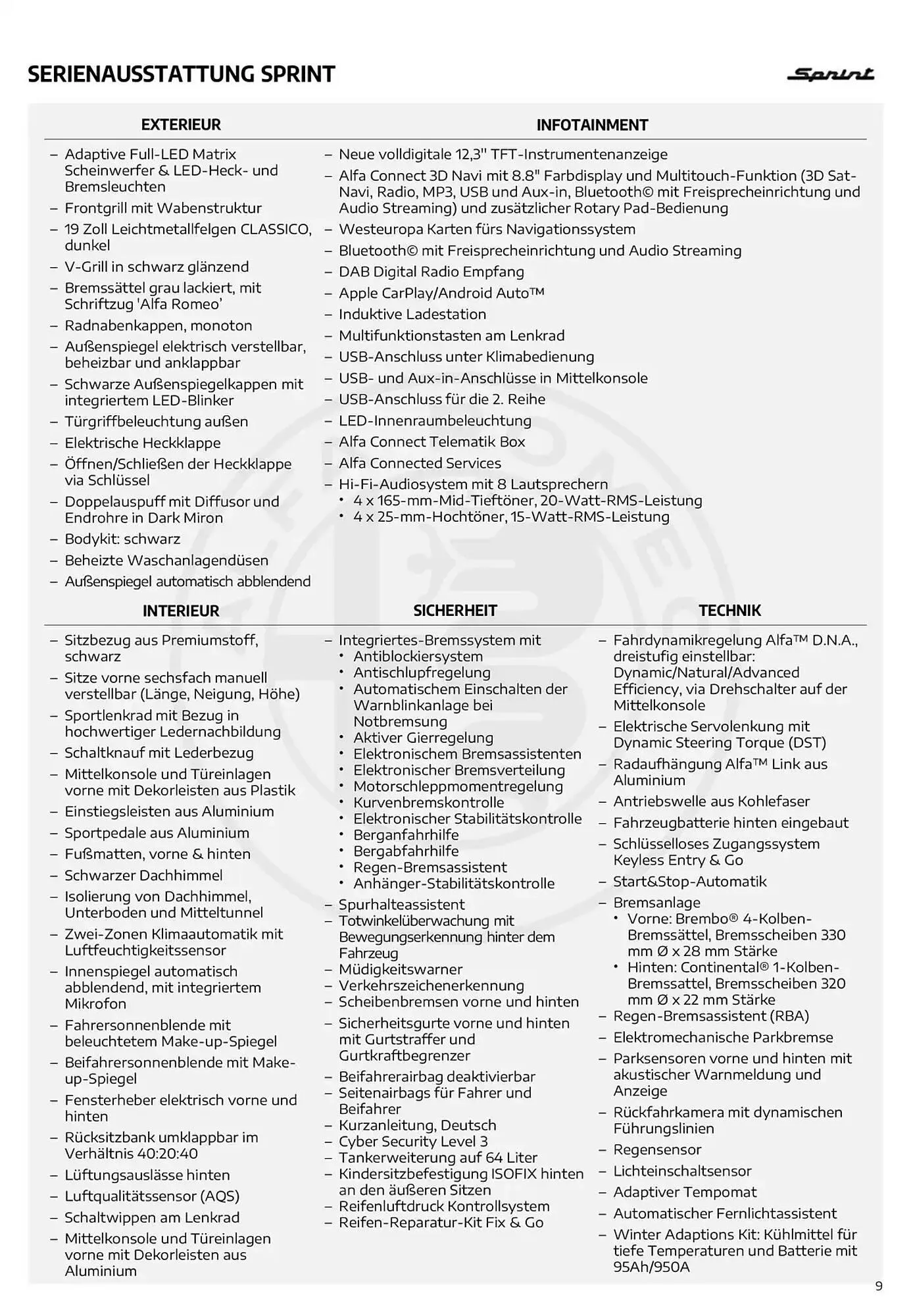 Alfa Romeo Flugblatt von 20. Februar bis 20. Februar 2026 - Flugblätt seite  9