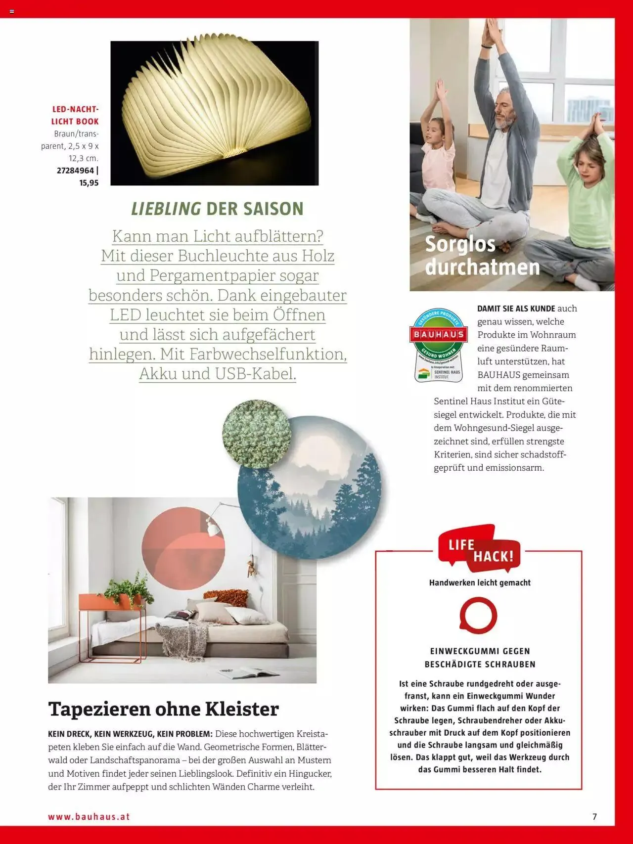 Bauhaus passt! Magazin von 24. Jänner bis 31. Dezember 2023 - Flugblätt seite  7