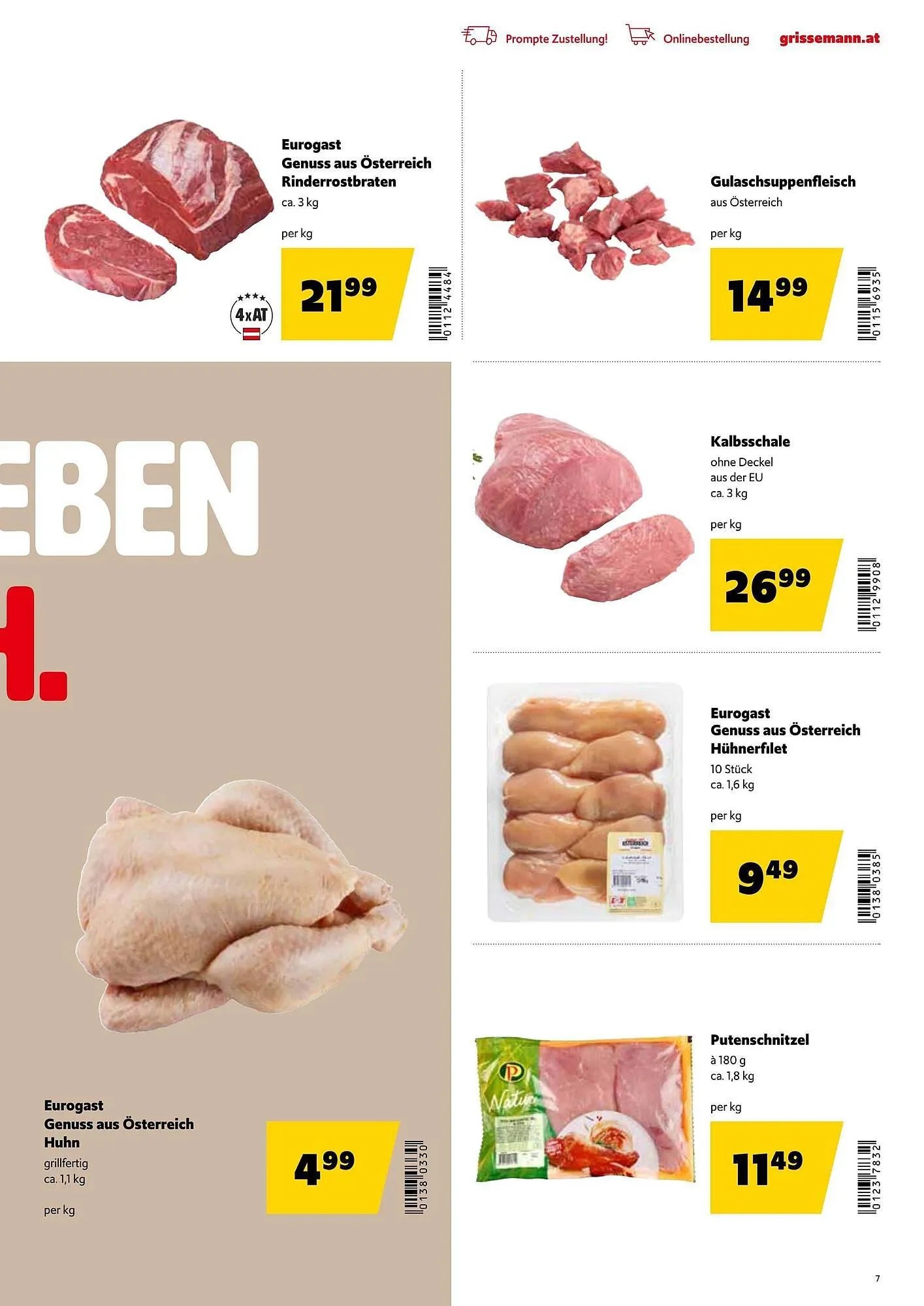 Eurogast Grissemann Flugblatt von 17. November bis 29. November 2025 - Flugblätt seite 7