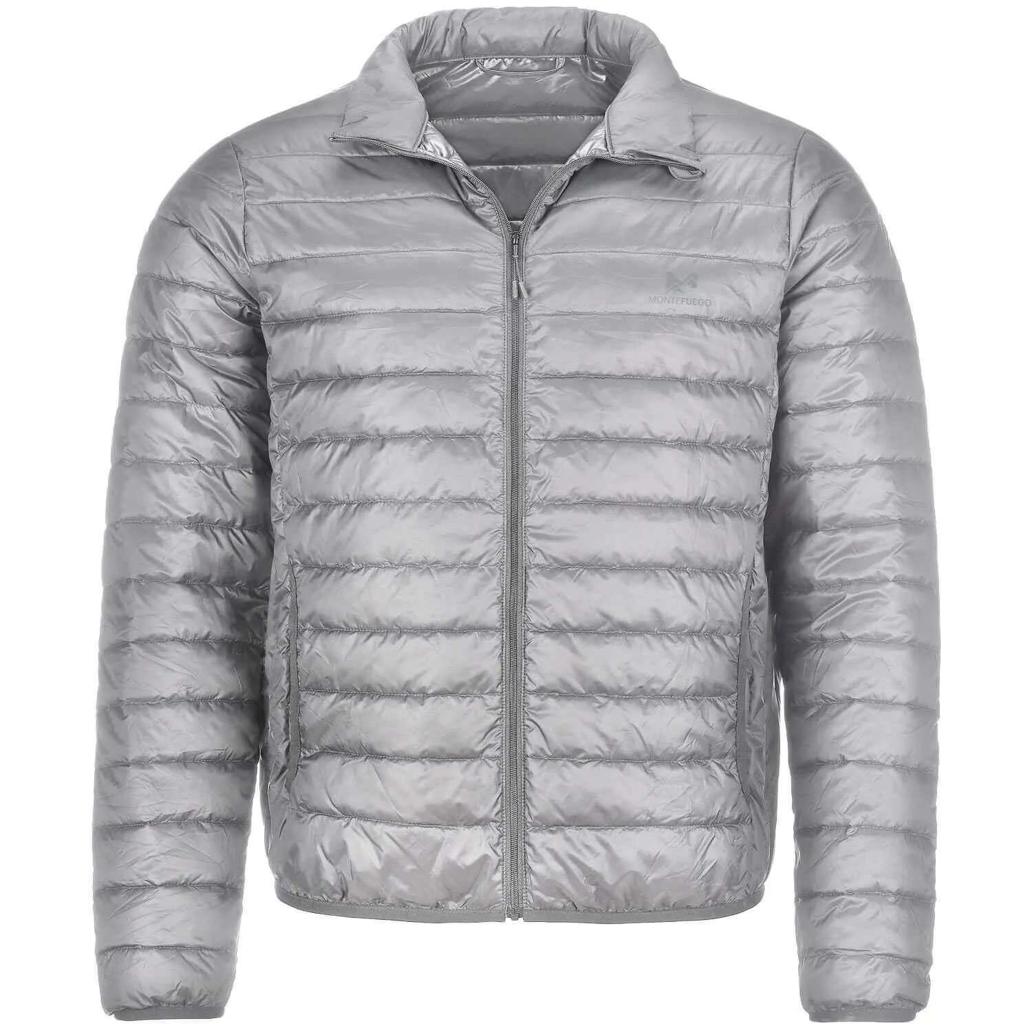 Unisex Daunen-Optik-Steppjacke, Grau