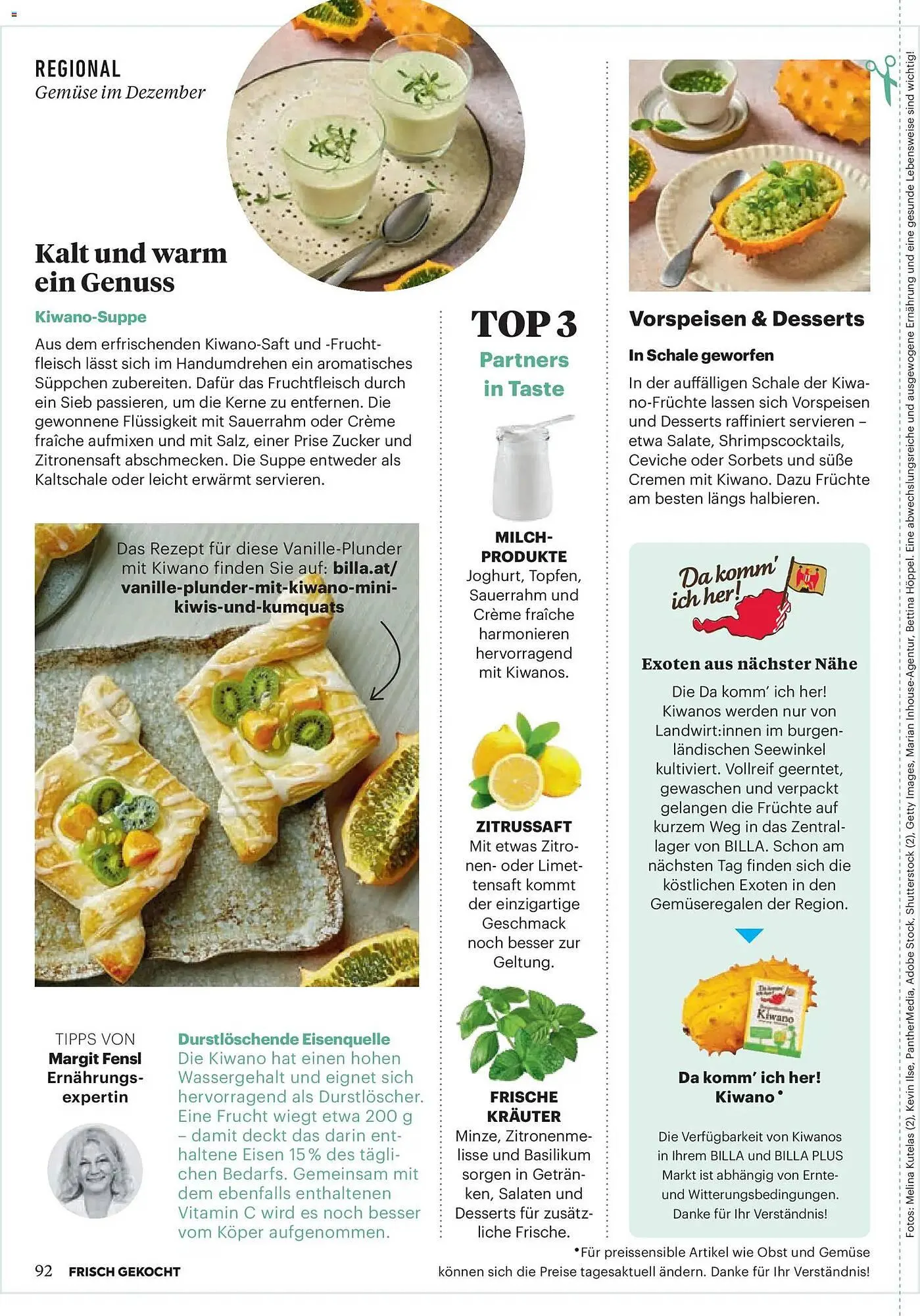 Billa Flugblatt von 1. Dezember bis 31. Dezember 2025 - Flugblätt seite  92