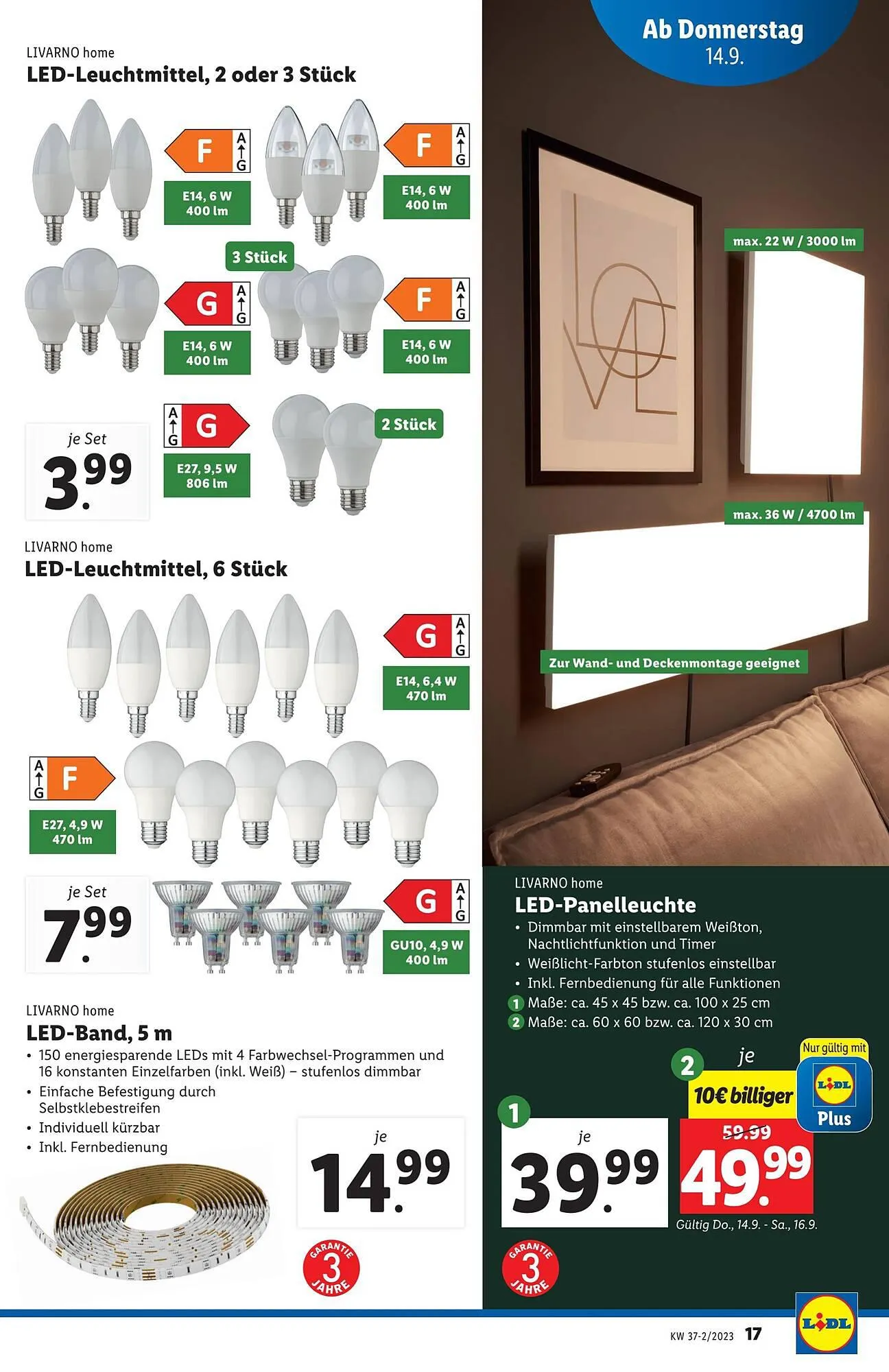 Lidl Flugblatt von 13. September bis 20. September 2023 - Flugblätt seite  17