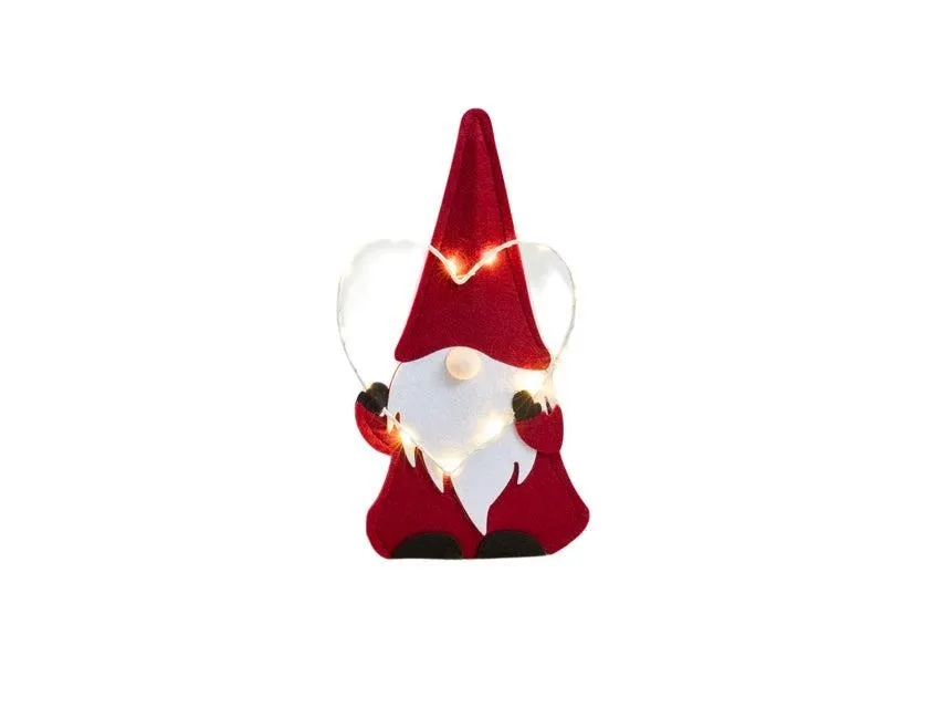 LED-Santa auf Holzbasis "Tradition" - 18x35 cm