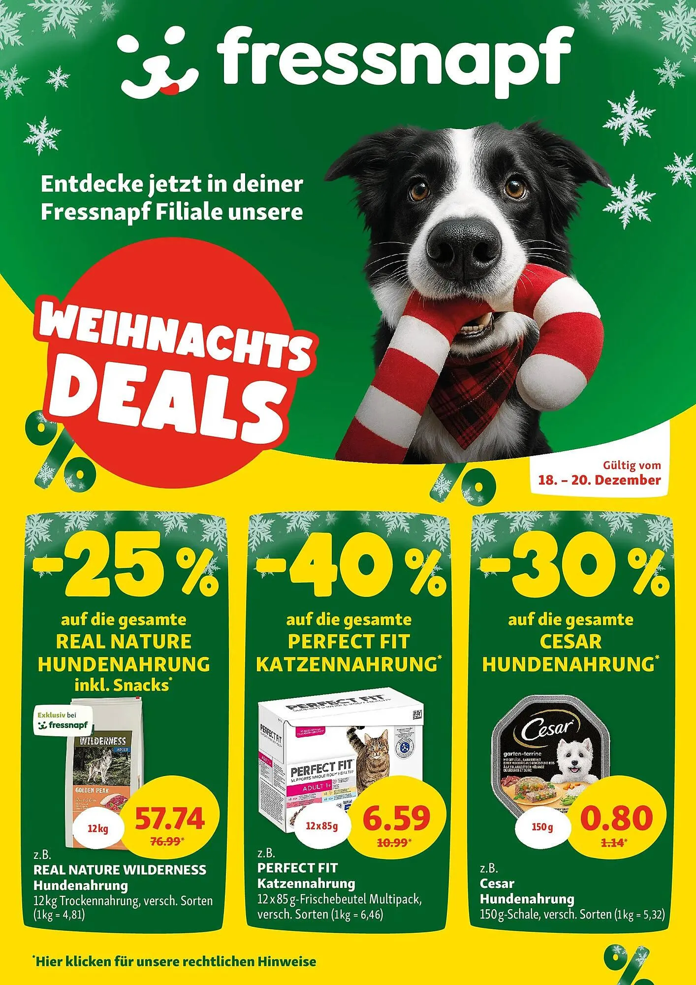 Fressnapf Flugblatt von 17. Dezember bis 20. Dezember 2025 - Flugblätt seite 1