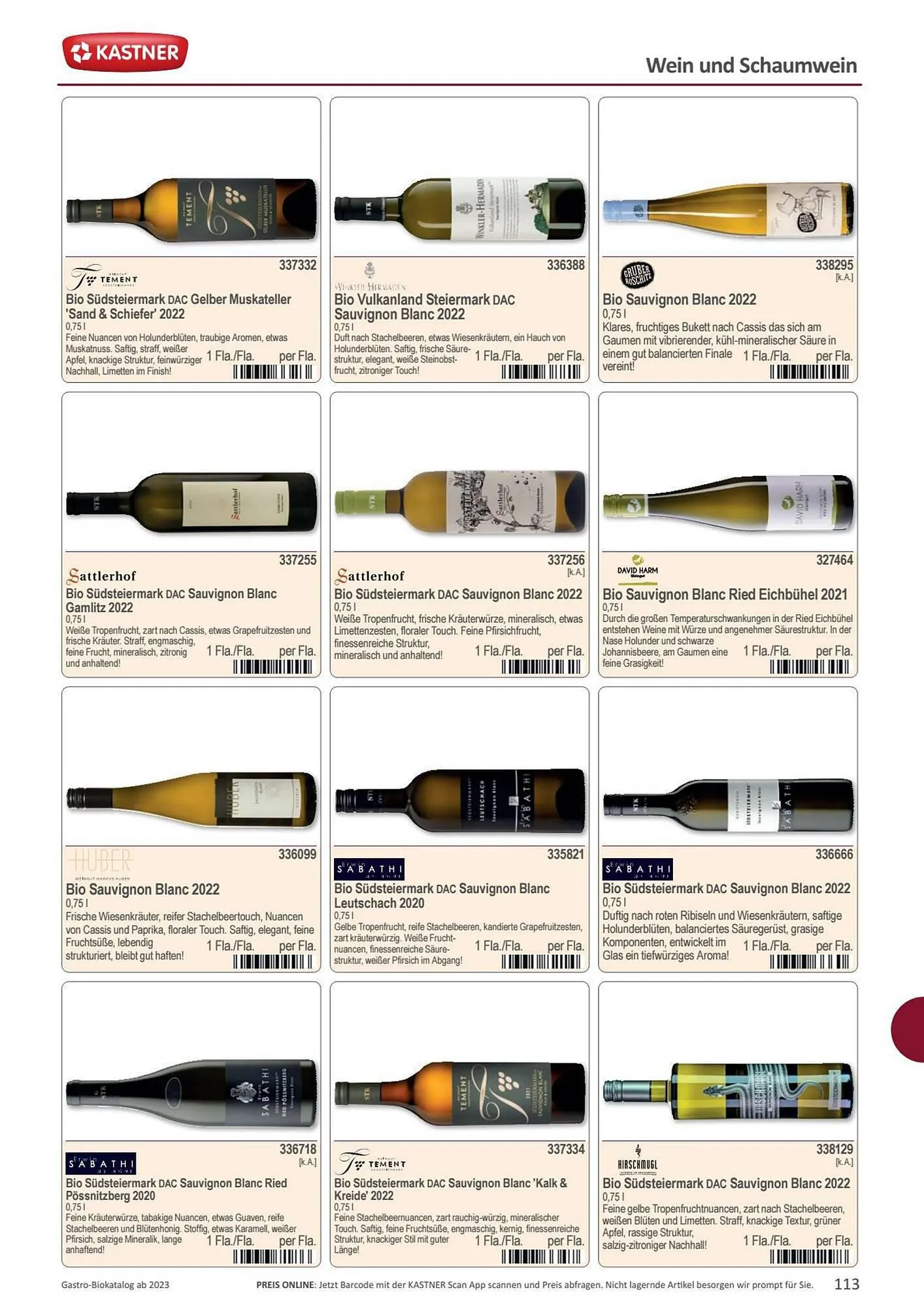 Kastner Flugblatt von 15. September bis 30. Dezember 2023 - Flugblätt seite  115