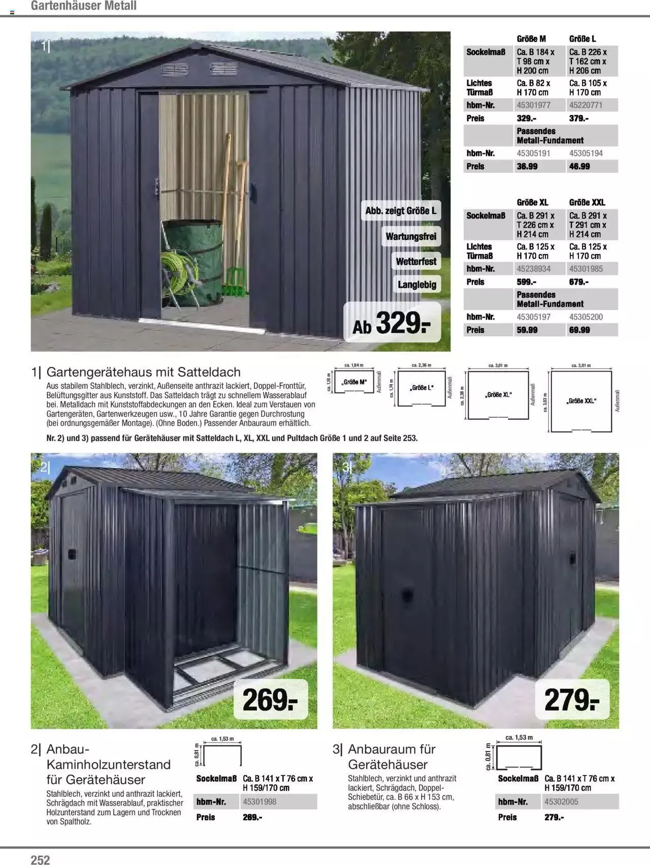 Hagebau Gartenjahr 2023 von 7. März bis 31. Dezember 2023 - Flugblätt seite  252
