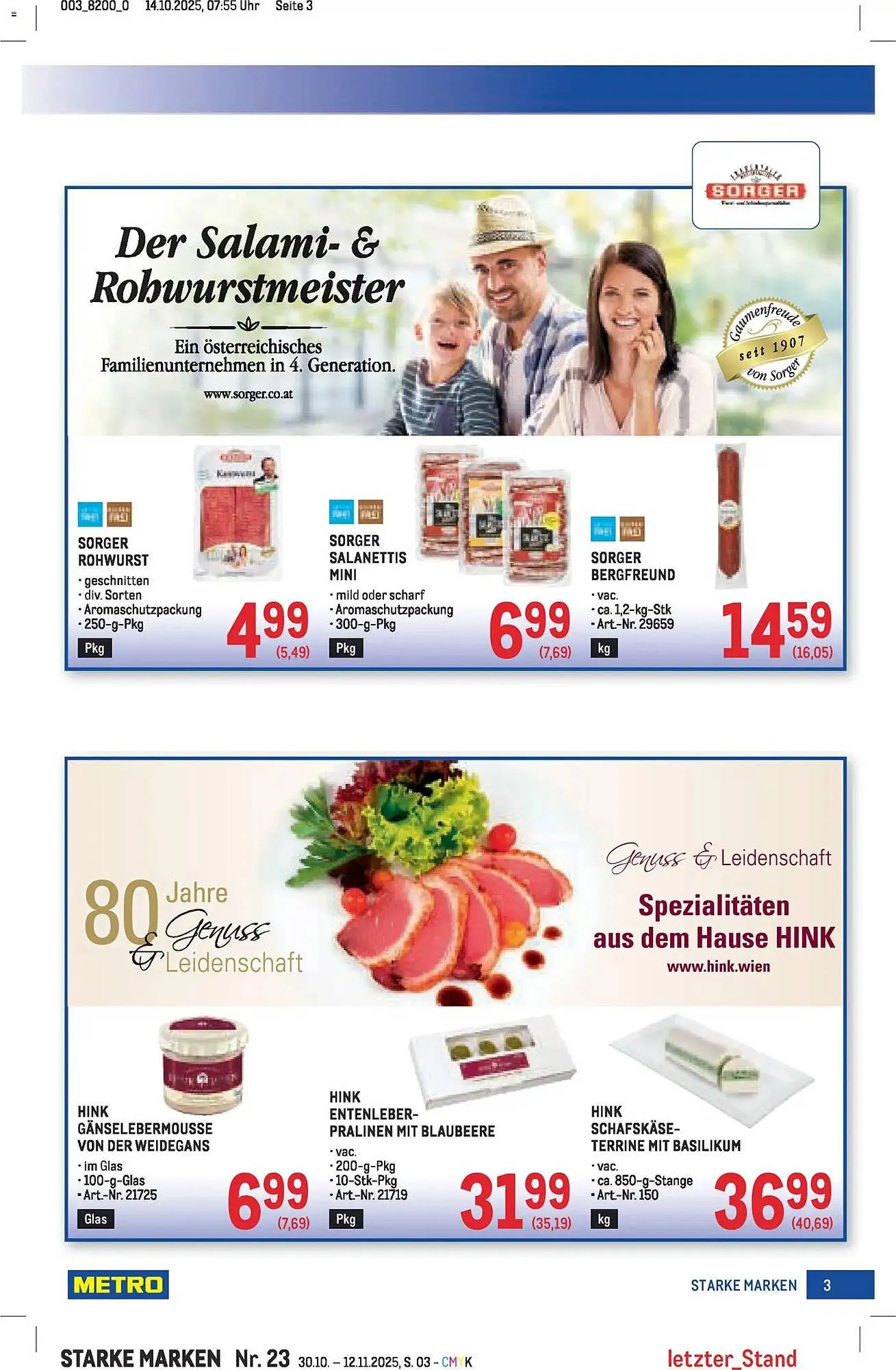 Metro Flugblatt von 30. Oktober bis 12. November 2025 - Flugblätt seite 3