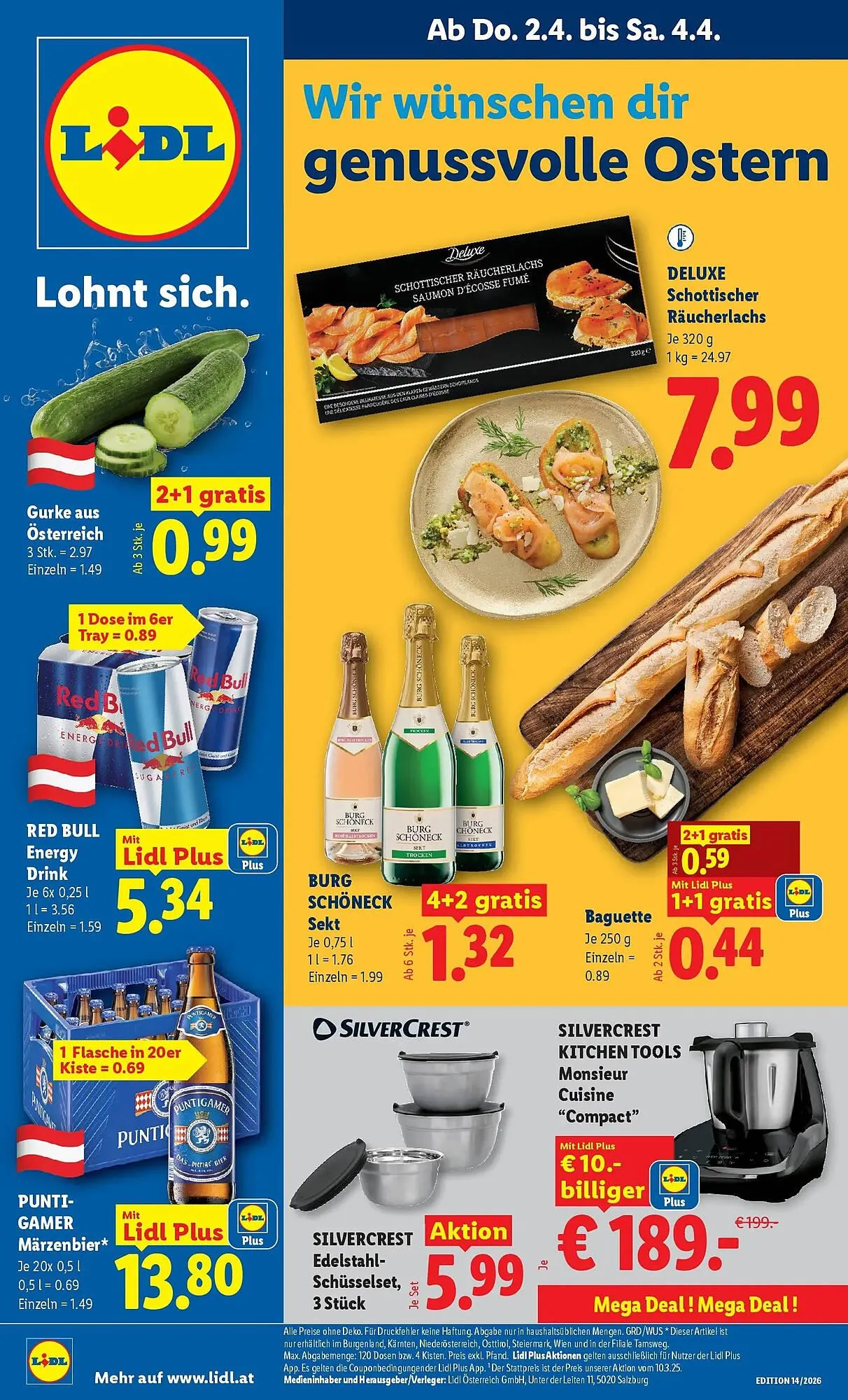 Lidl Flugblatt von 2. April bis 8. April 2026 - Flugblätt seite  1