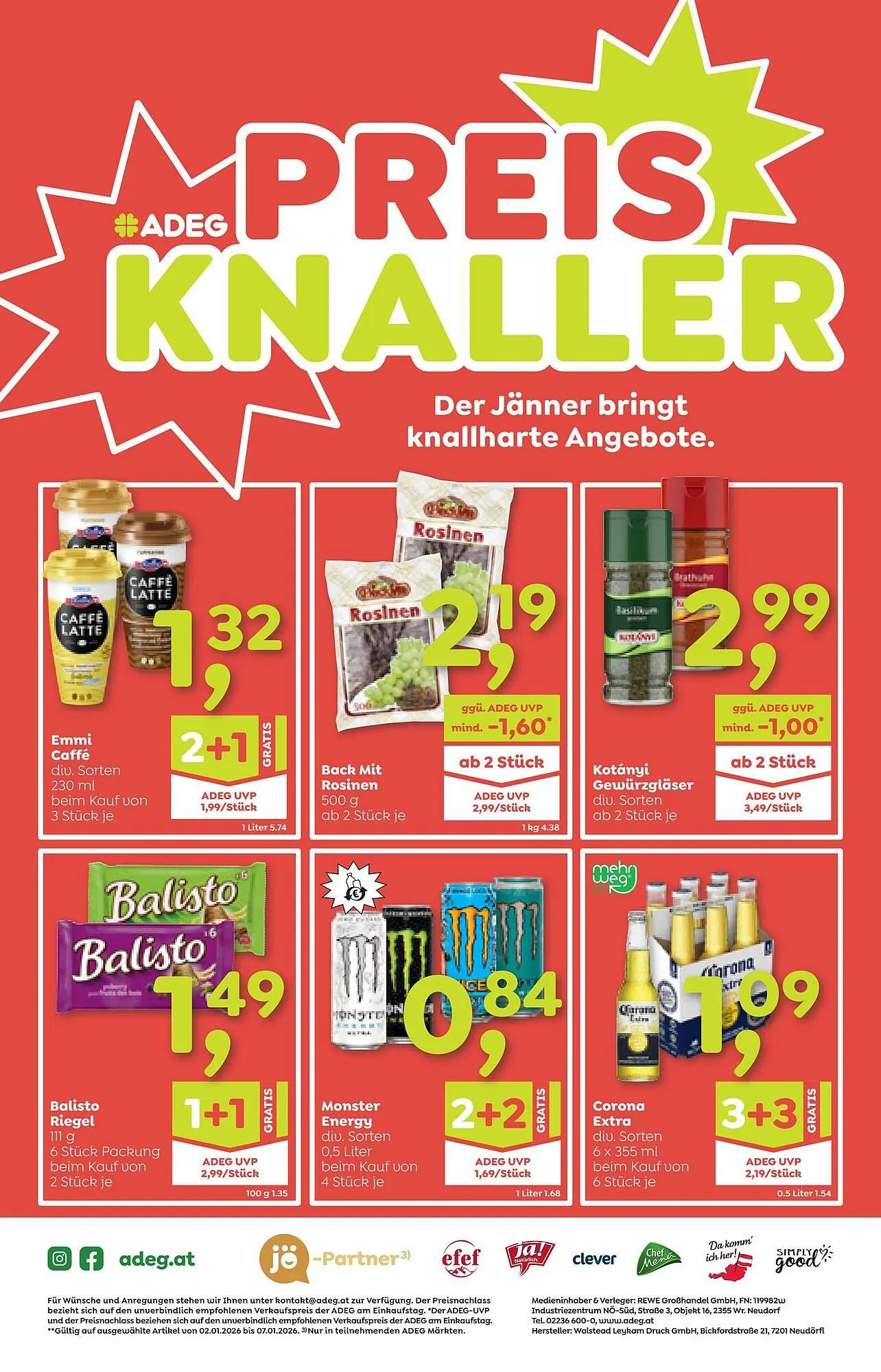ADEG Flugblatt von 2. Jänner bis 7. Jänner 2026 - Flugblätt seite  8