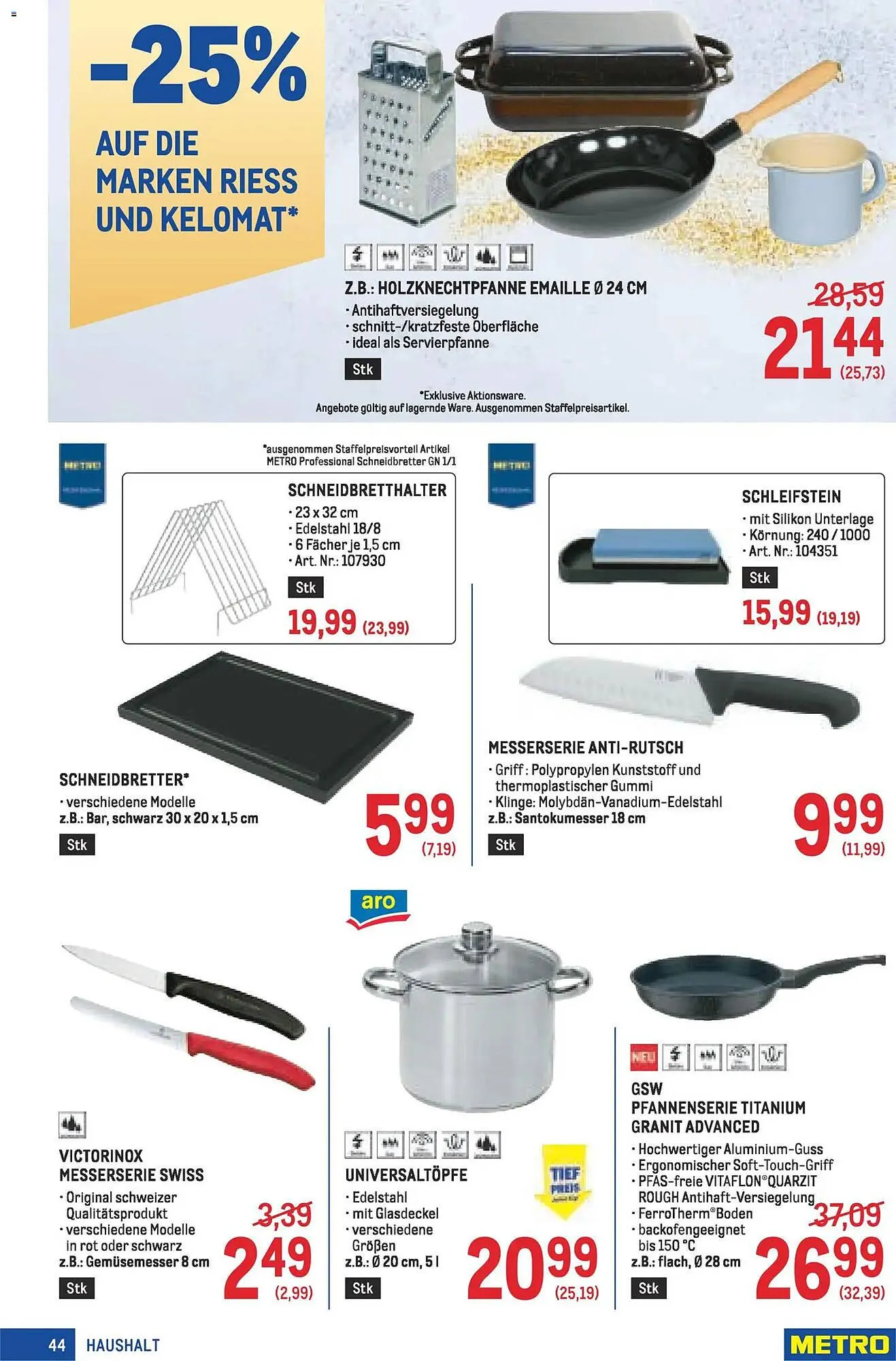 Metro Flugblatt von 27. November bis 10. Dezember 2025 - Flugblätt seite  44