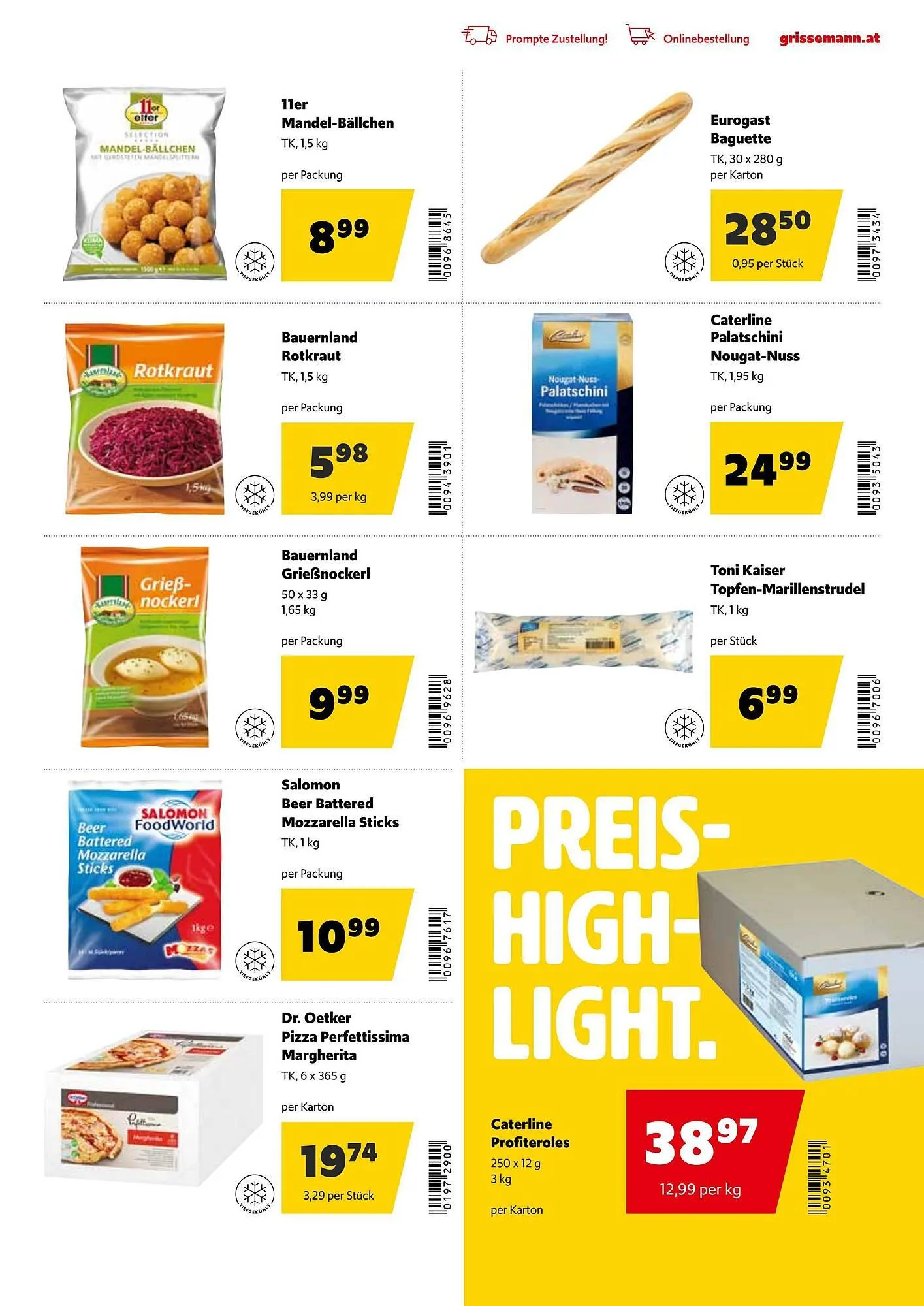 Eurogast Grissemann Flugblatt von 29. Dezember bis 10. Jänner 2026 - Flugblätt seite 21