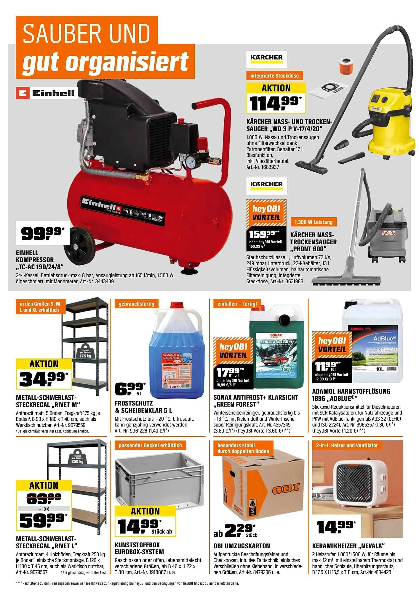 OBI Flugblatt von 1. November bis 13. November 2025 - Flugblätt seite  14