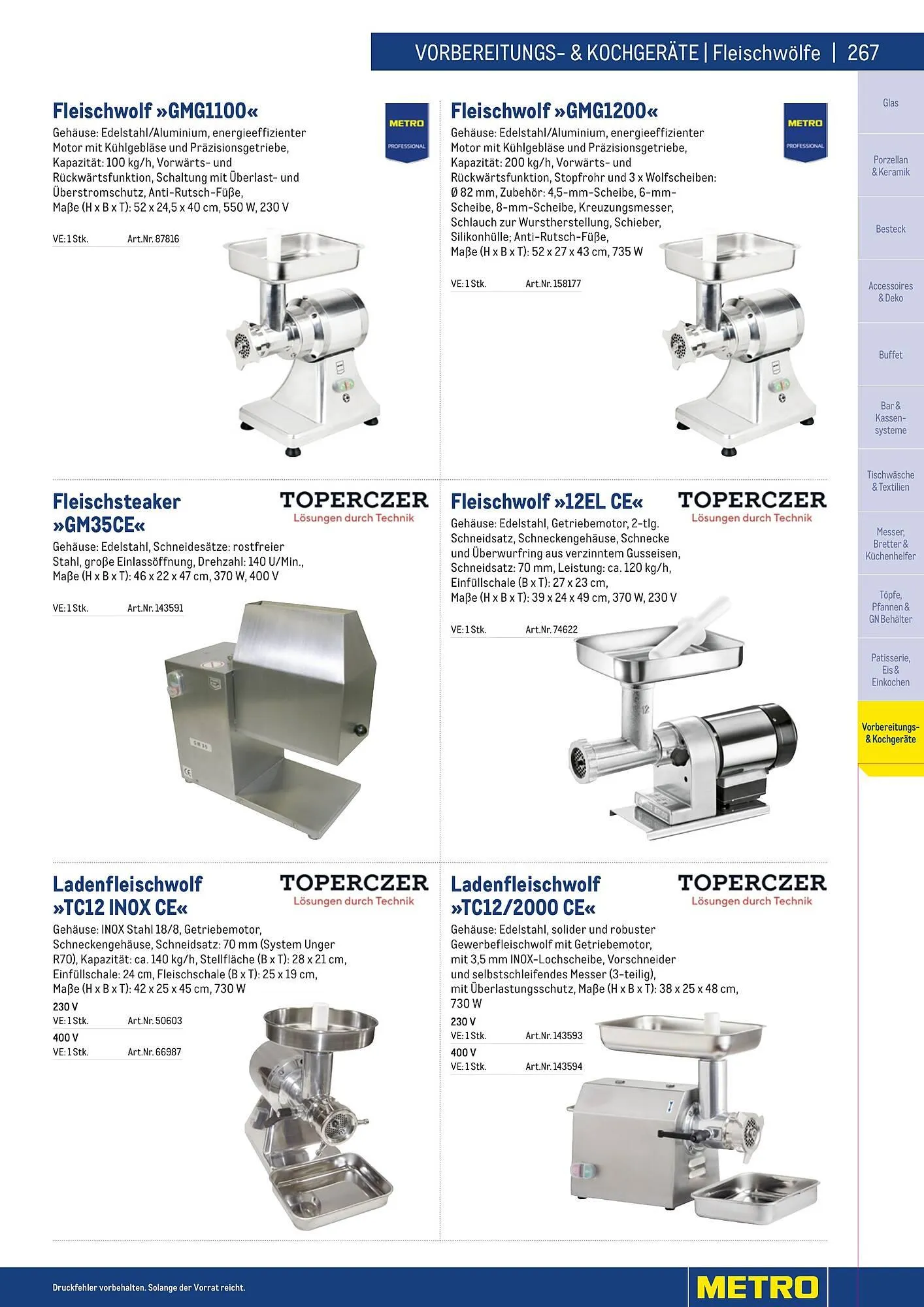 Metro Flugblatt von 25. März bis 31. Dezember 2026 - Flugblätt seite  267