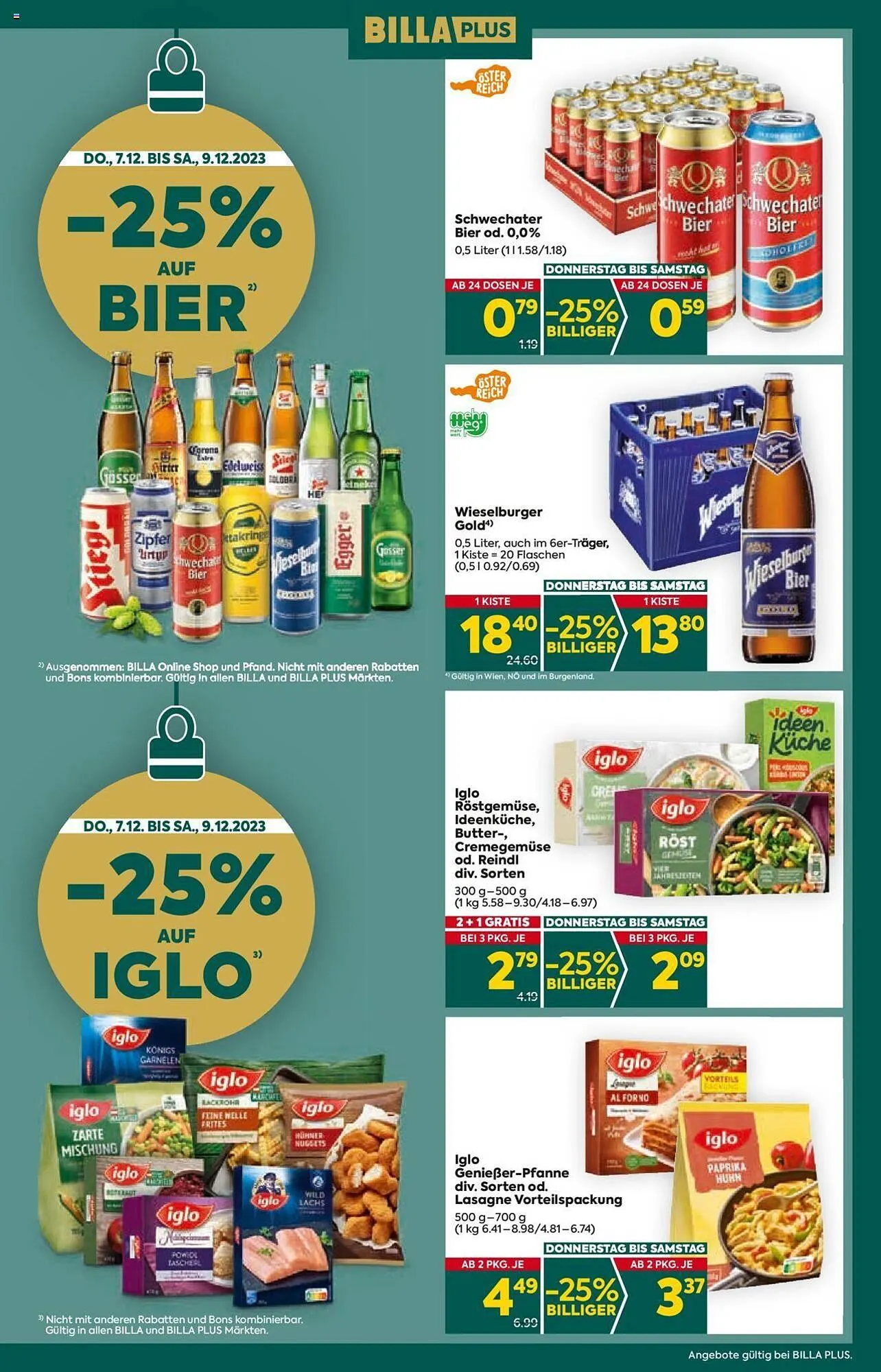 Billa Flugblatt von 7. Dezember bis 13. Dezember 2023 - Flugblätt seite 3