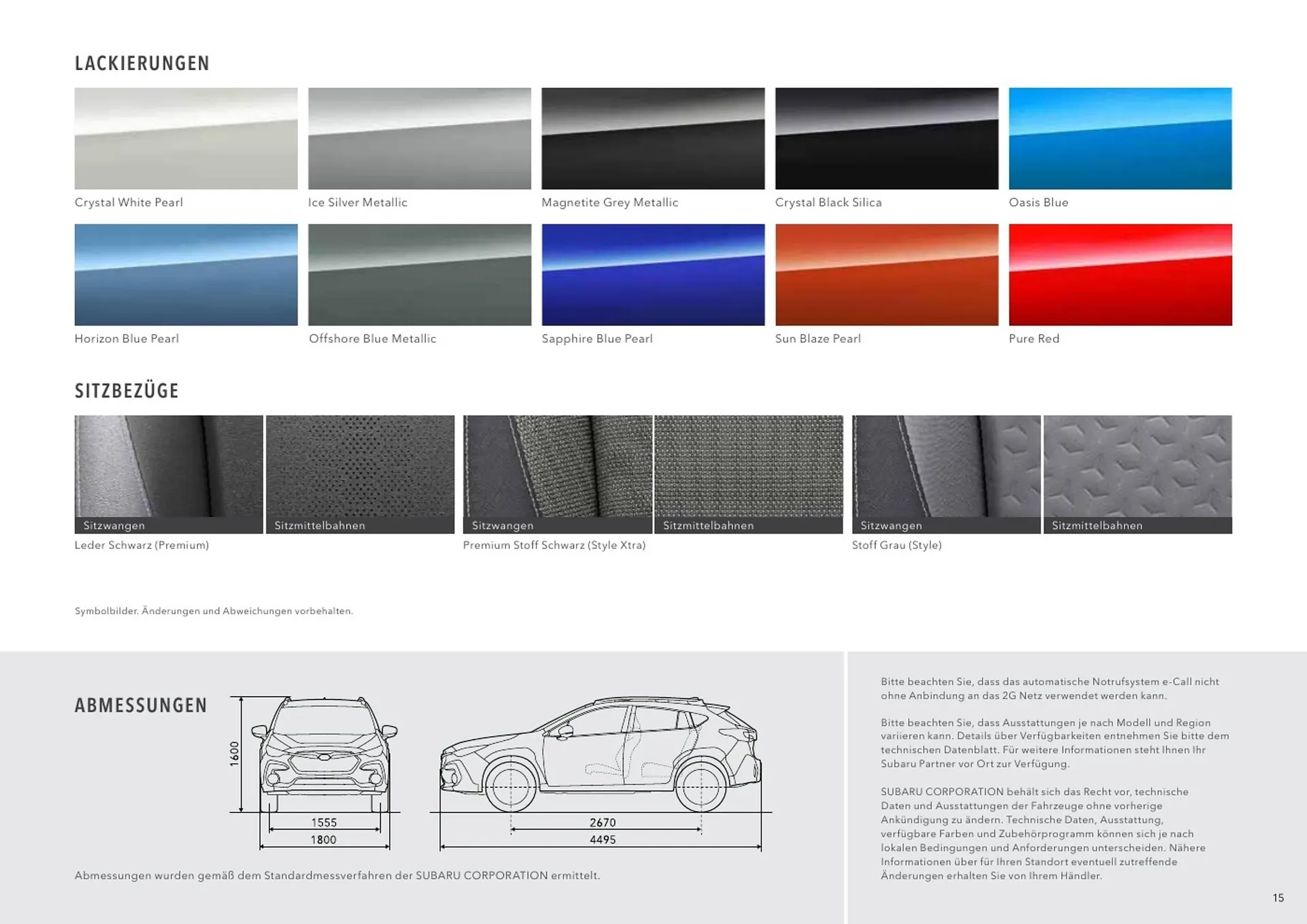 Subaru Flugblatt von 1. Juli bis 25. Februar 2026 - Flugblätt seite  15