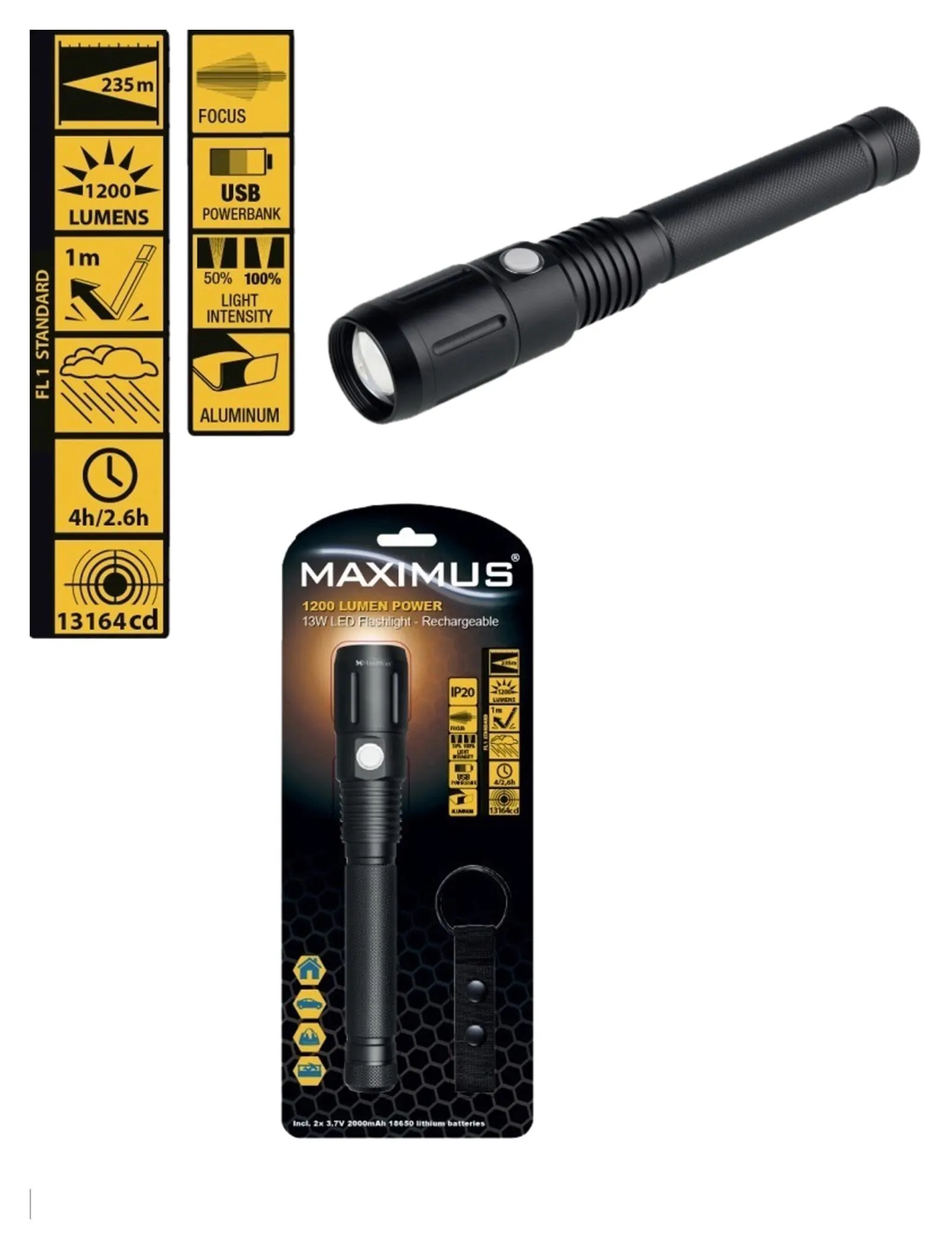 MAXIMUS LED-TASCHENLAMPE