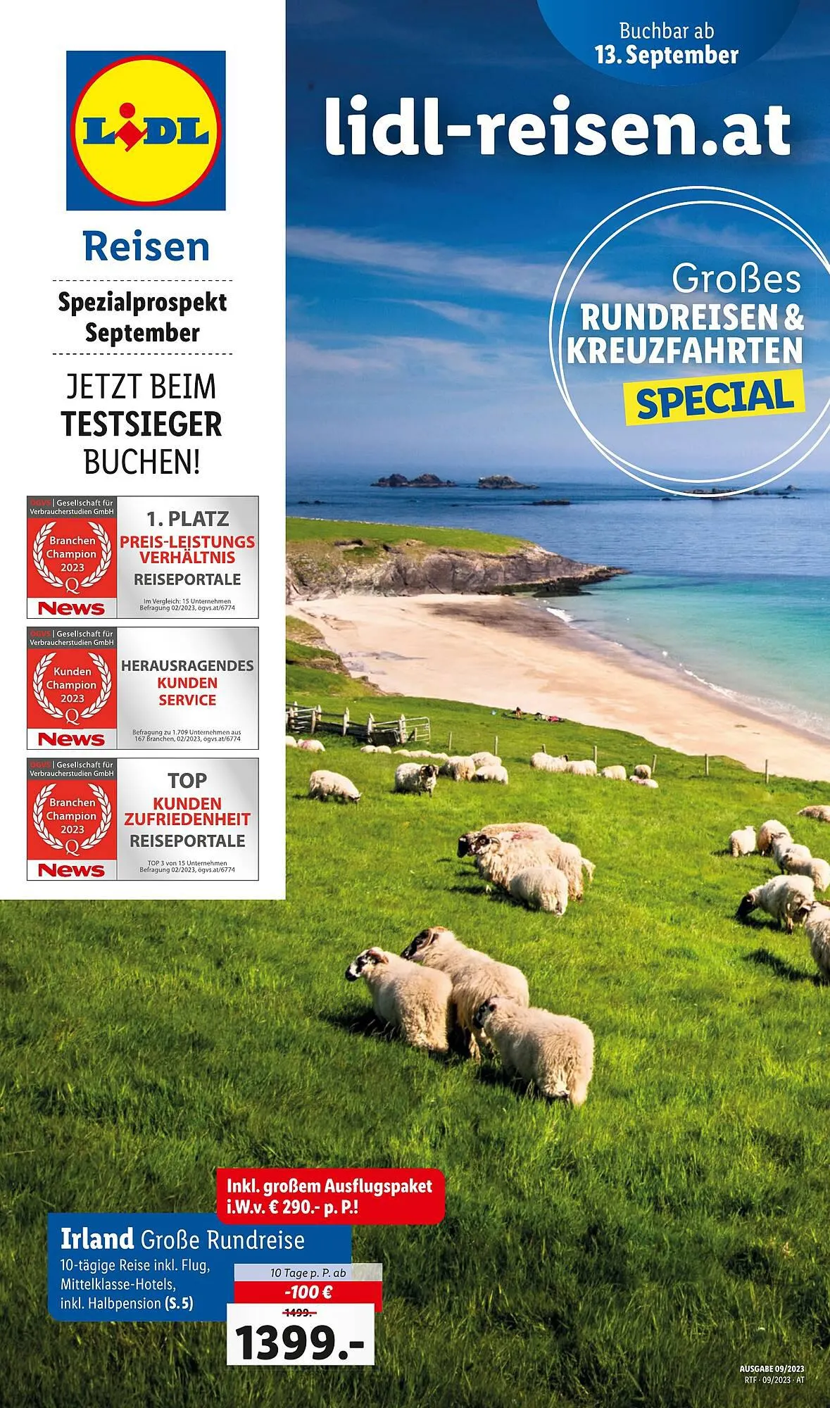 Lidl Flugblatt von 13. September bis 30. September 2023 - Flugblätt seite 1