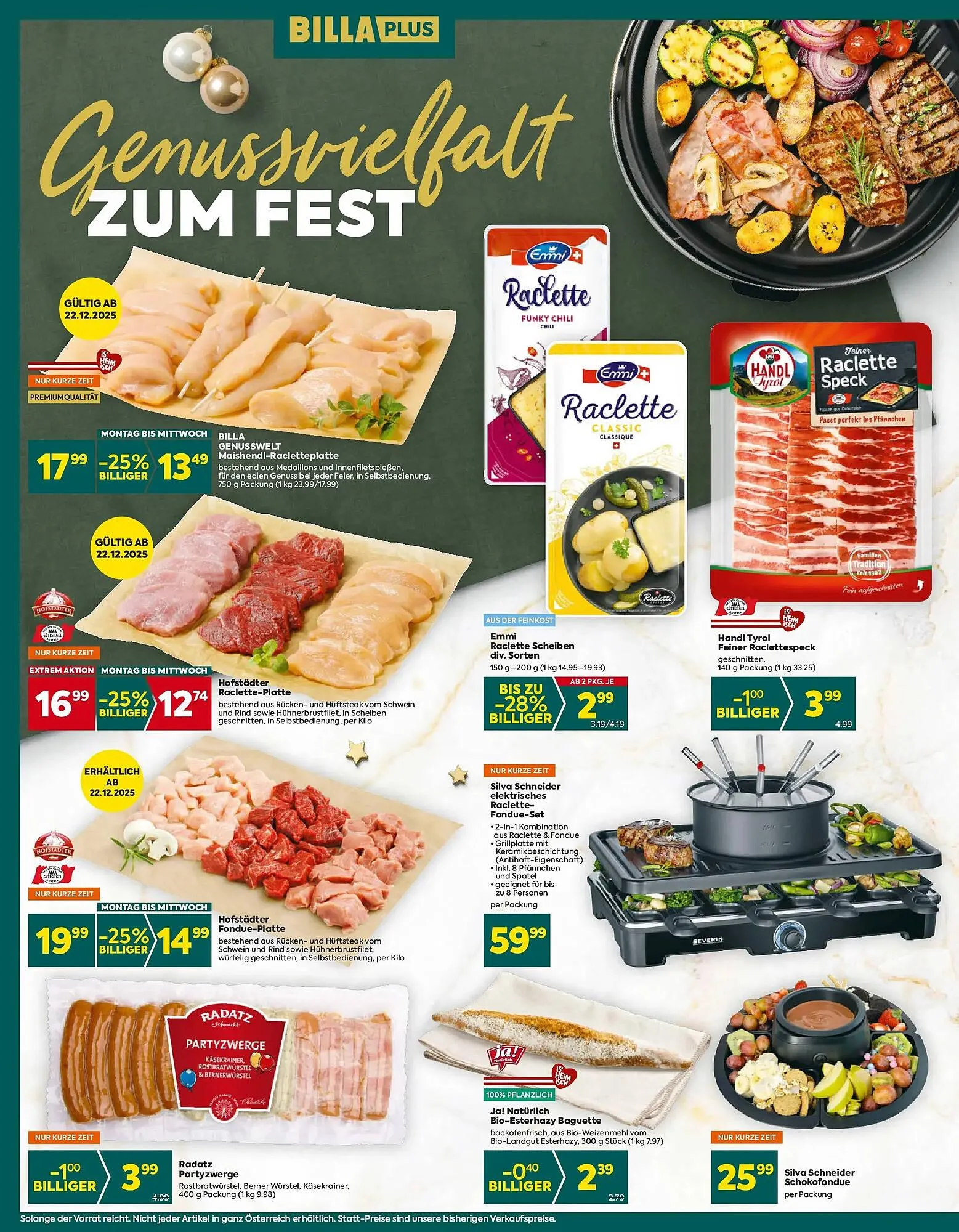 Billa Flugblatt von 18. Dezember bis 24. Dezember 2025 - Flugblätt seite  7