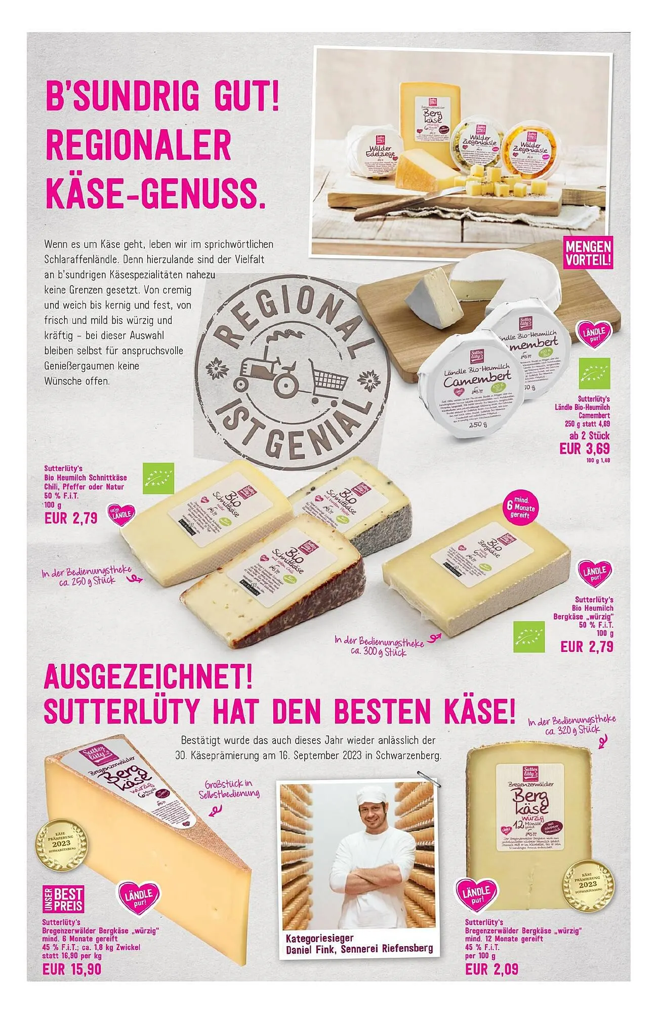 Sutterlüty Flugblatt von 23. November bis 7. Dezember 2023 - Flugblätt seite  16