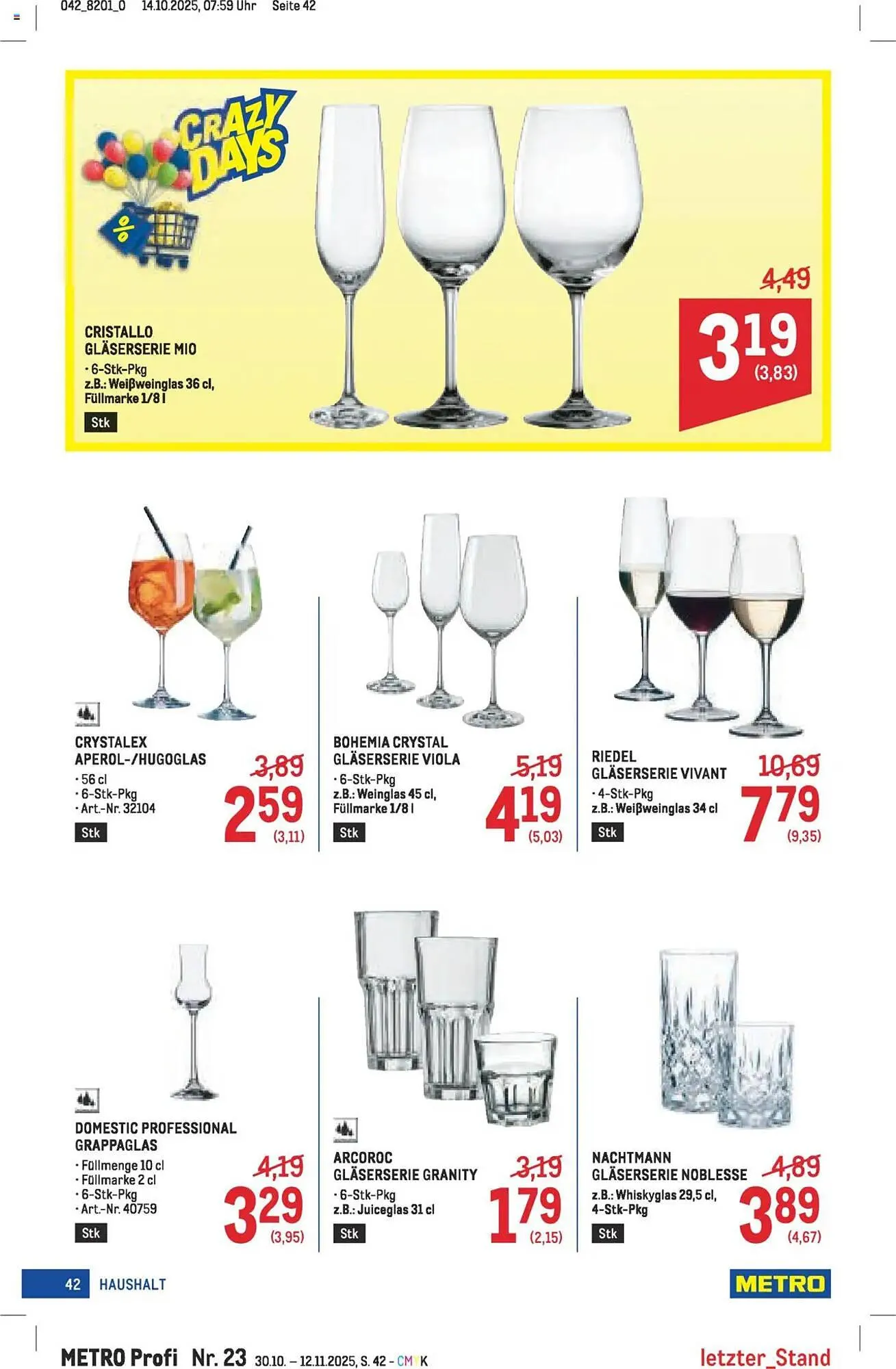 Metro Flugblatt von 30. Oktober bis 12. November 2025 - Flugblätt seite  42