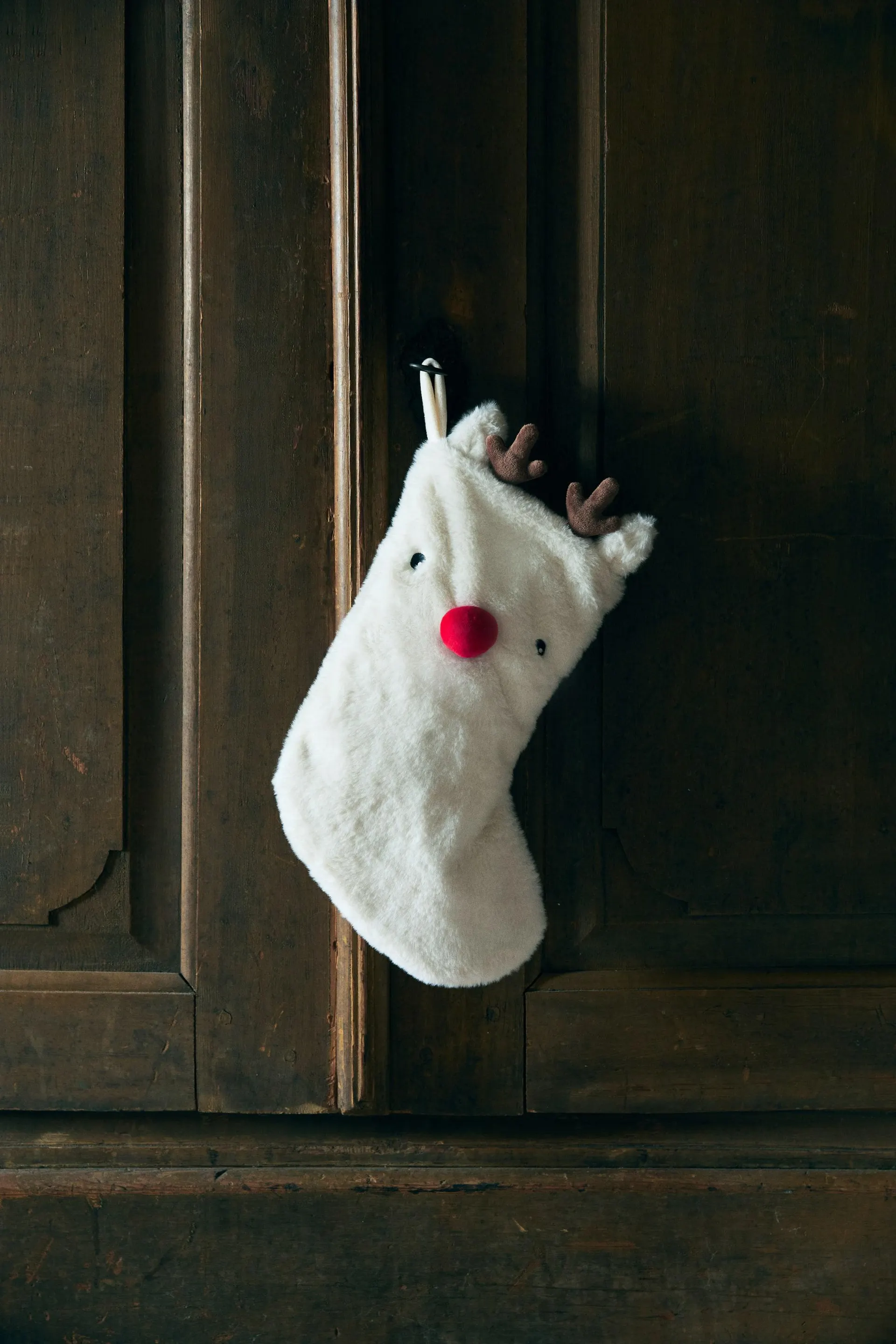 Weihnachtsstrumpf aus Teddyfleece